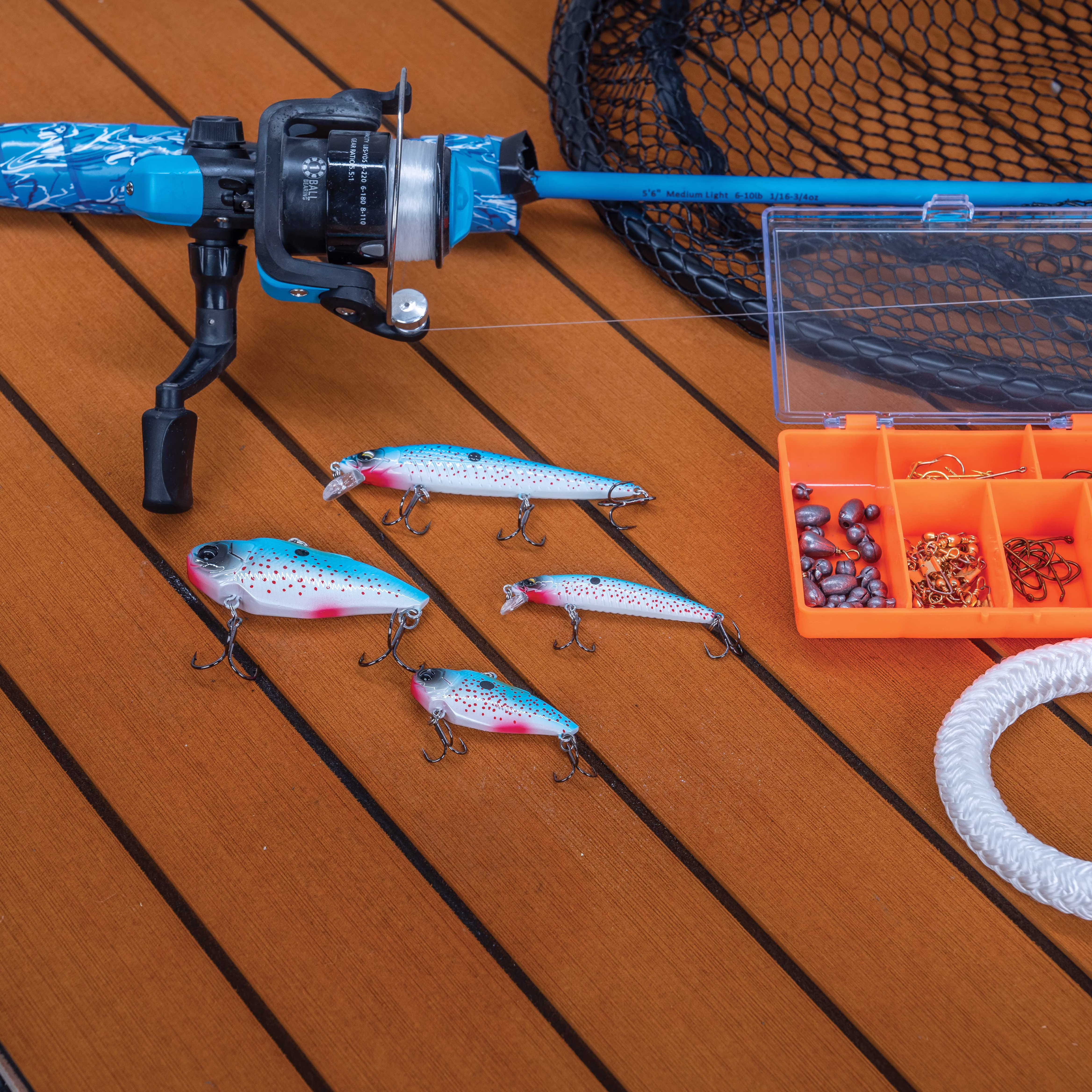 Ozark Trail 2.5 in Jerkbait Fishing Lure, Weep Shad, 3 ft Diving Depth