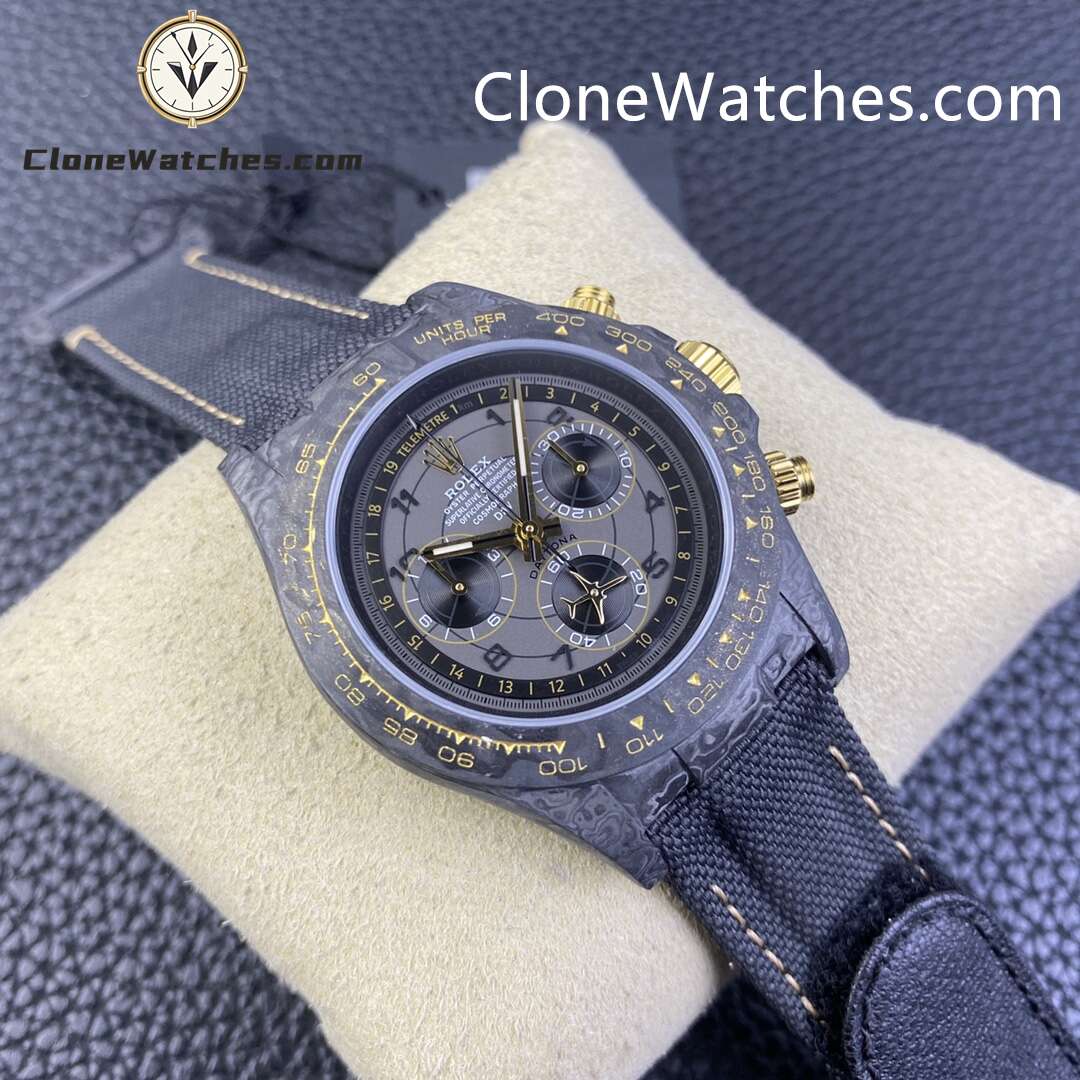 Modified Super Clone Watches 1:1 DiW Rolex Daytona NTPT Carbon “AVIA GREY”