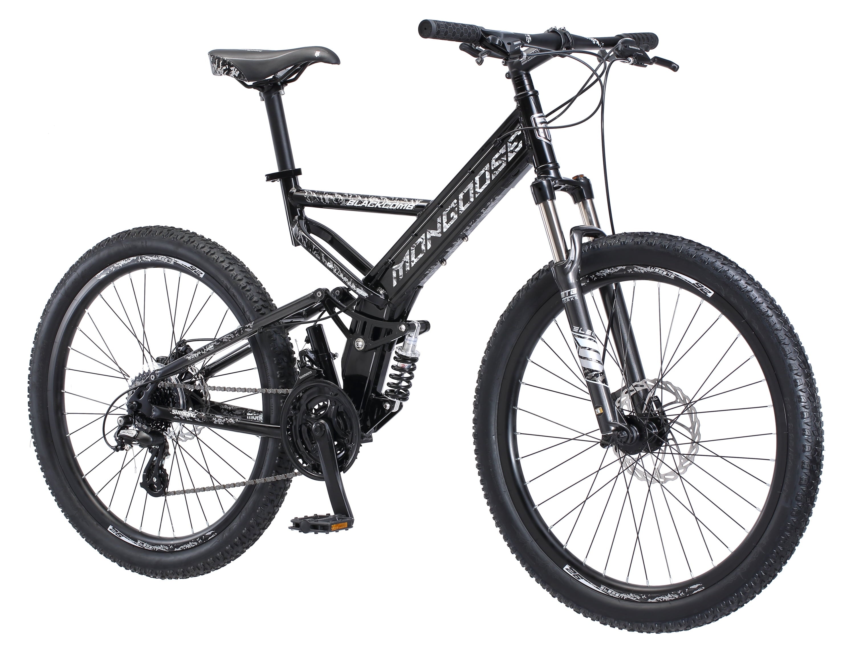 Blackcomb Mountain Bike. 26-inch wheels. 24 speeds. Black. Men's