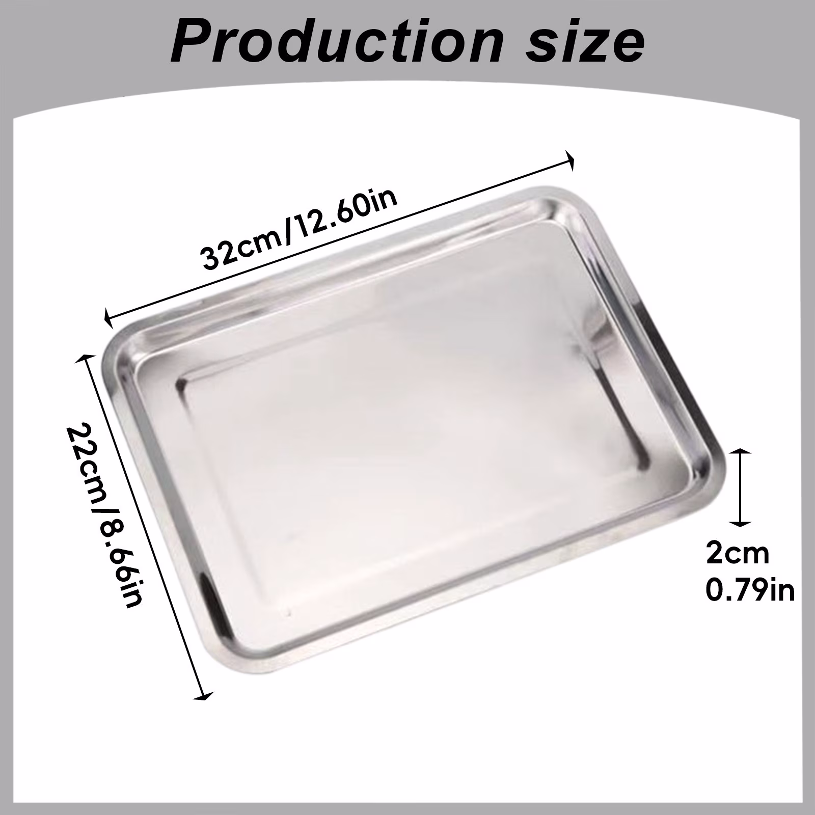 NUOKO Stainless Steel Heavy Baking Sheet, Non Toxic Baking Pan, Flat Oven Tray, Healthy Cookie Sheet Easy to Clean and Washable by Water, Silver