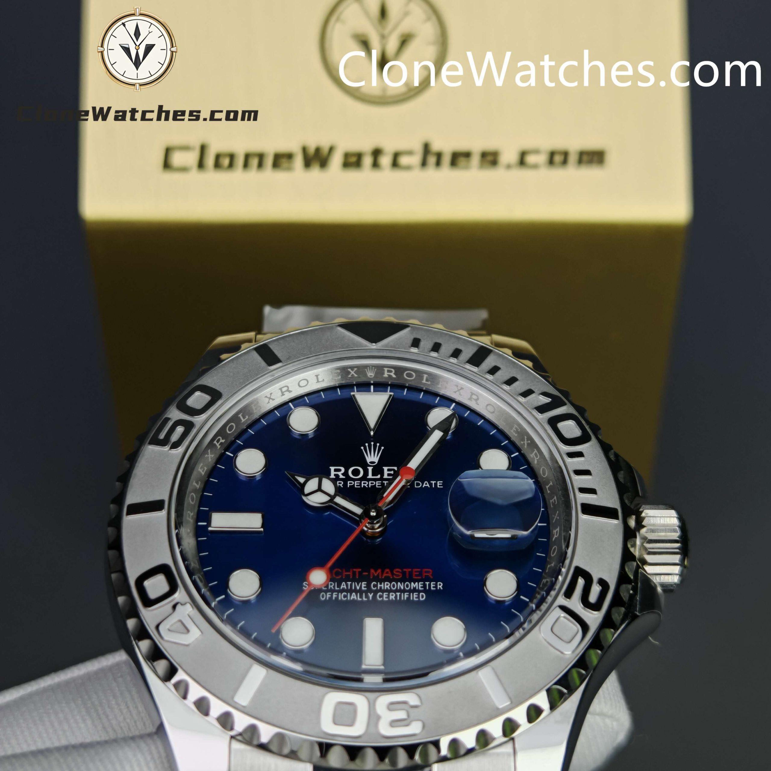 Rolex Super Clone Watches 1:1 Yacht Master Blue Dial M126622-0002 3235 Movement