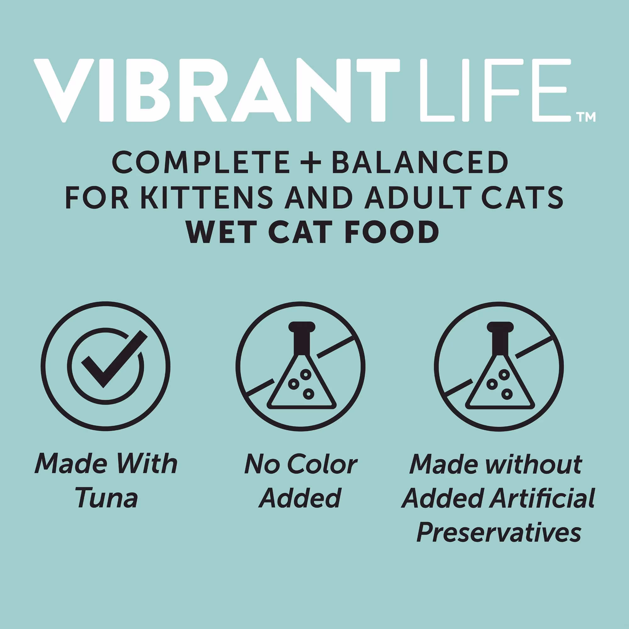 Vibrant Life Flaked Tuna Wet Cat Food, 3 oz Can