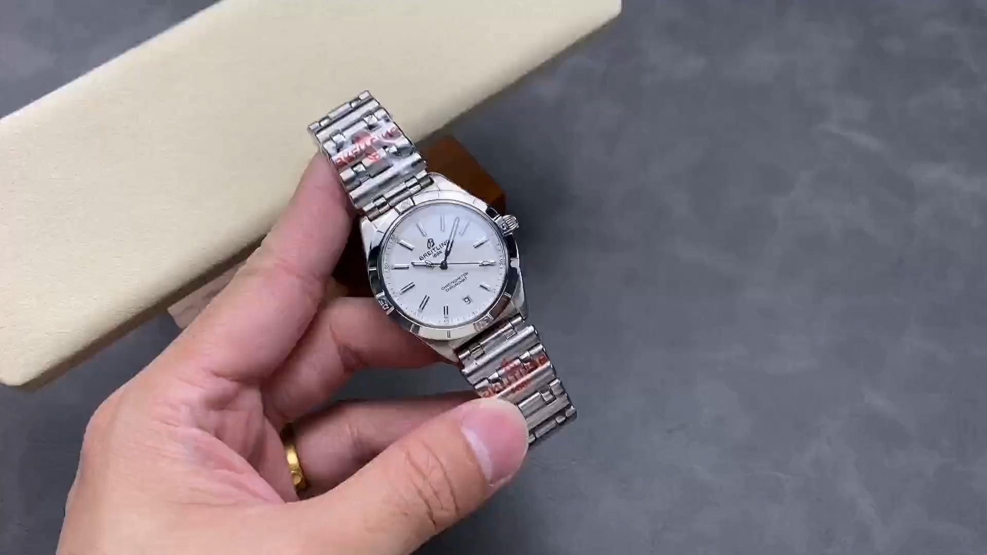 Breitling Chronomat A10380101A3A1 36mm Automatic White Dial Replica