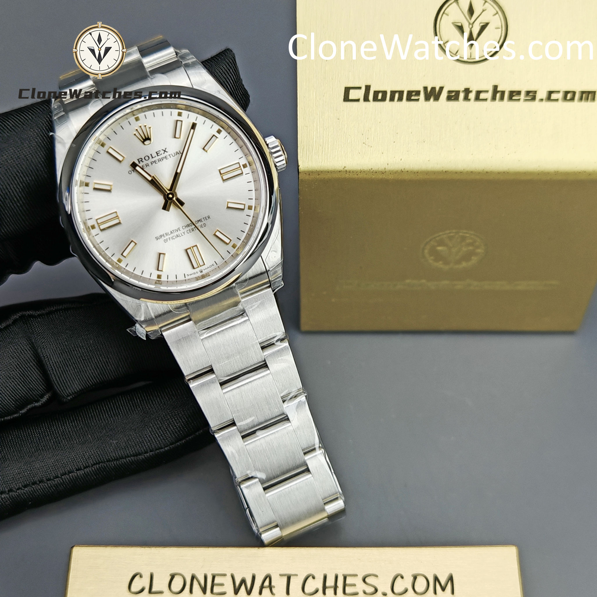 Rolex Super Clone Watches 1:1 Oyster Perpetual Silver Dial 36mm m126000-0001 3230 Movement