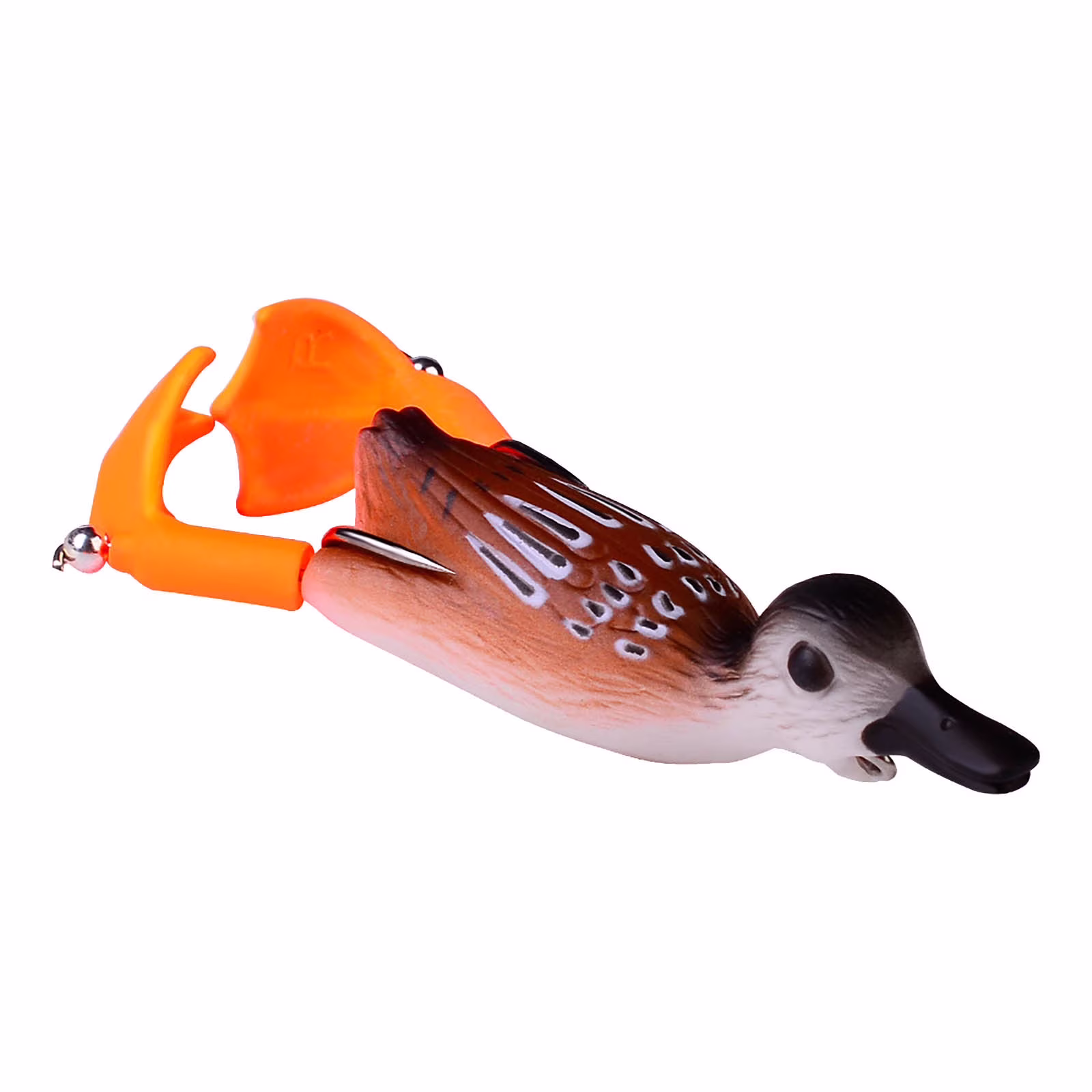 Loyerfyivos Soft Fishing Lures Propeller 3D Fishing Baits Duck Topwaters Swimming Lures Double Hook Duck Baits Artificial Baits