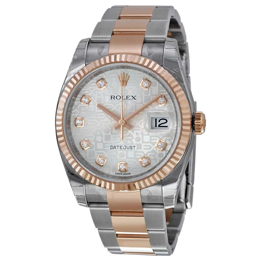 Rolex Oyster Perpetual Datejust 36 Silver Dial Stainless Steel and 18K Everose Gold Bracelet Automatic Men s Watch 116231SJDO（Lifetime free warranty+90-days replacement service & Refund!.）