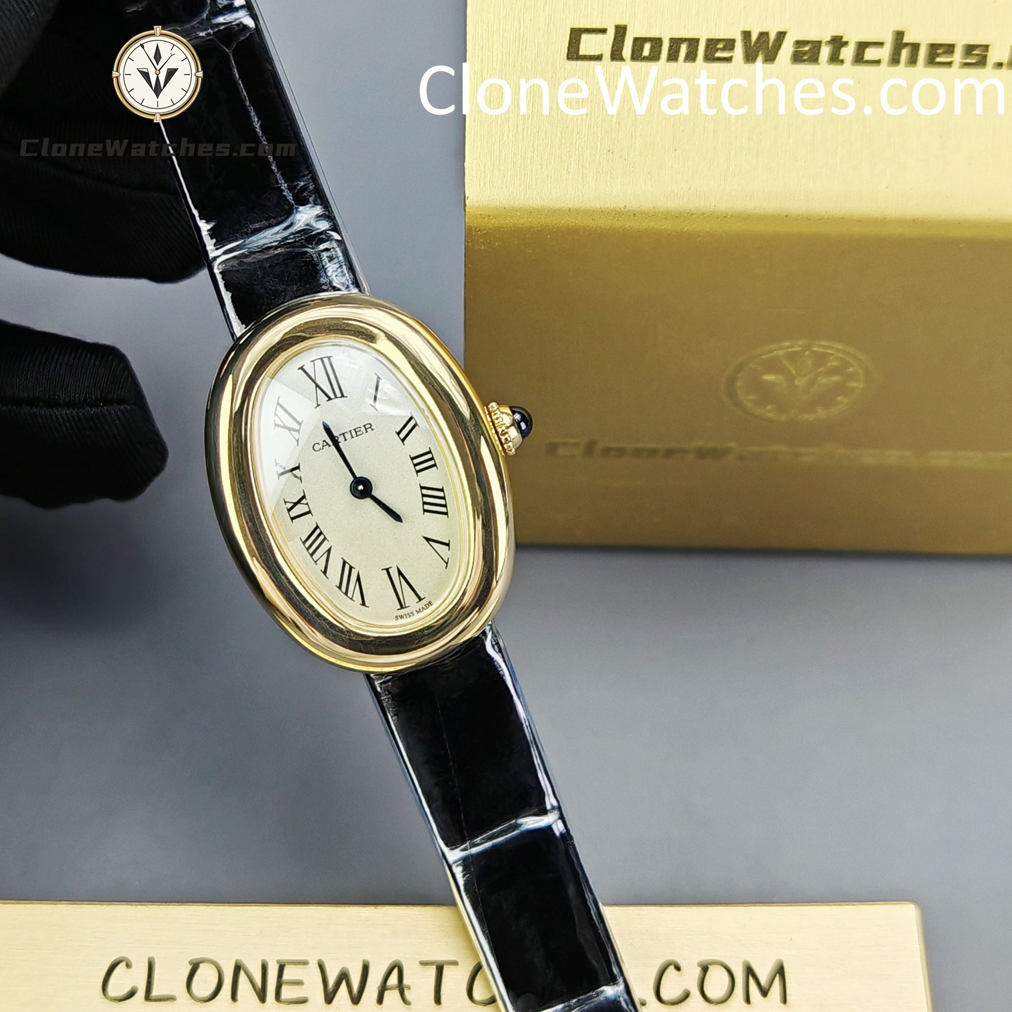 Cartier Super Clone Watches 1:1 Baignoire White Dial 23mm x31mm WGBA0042