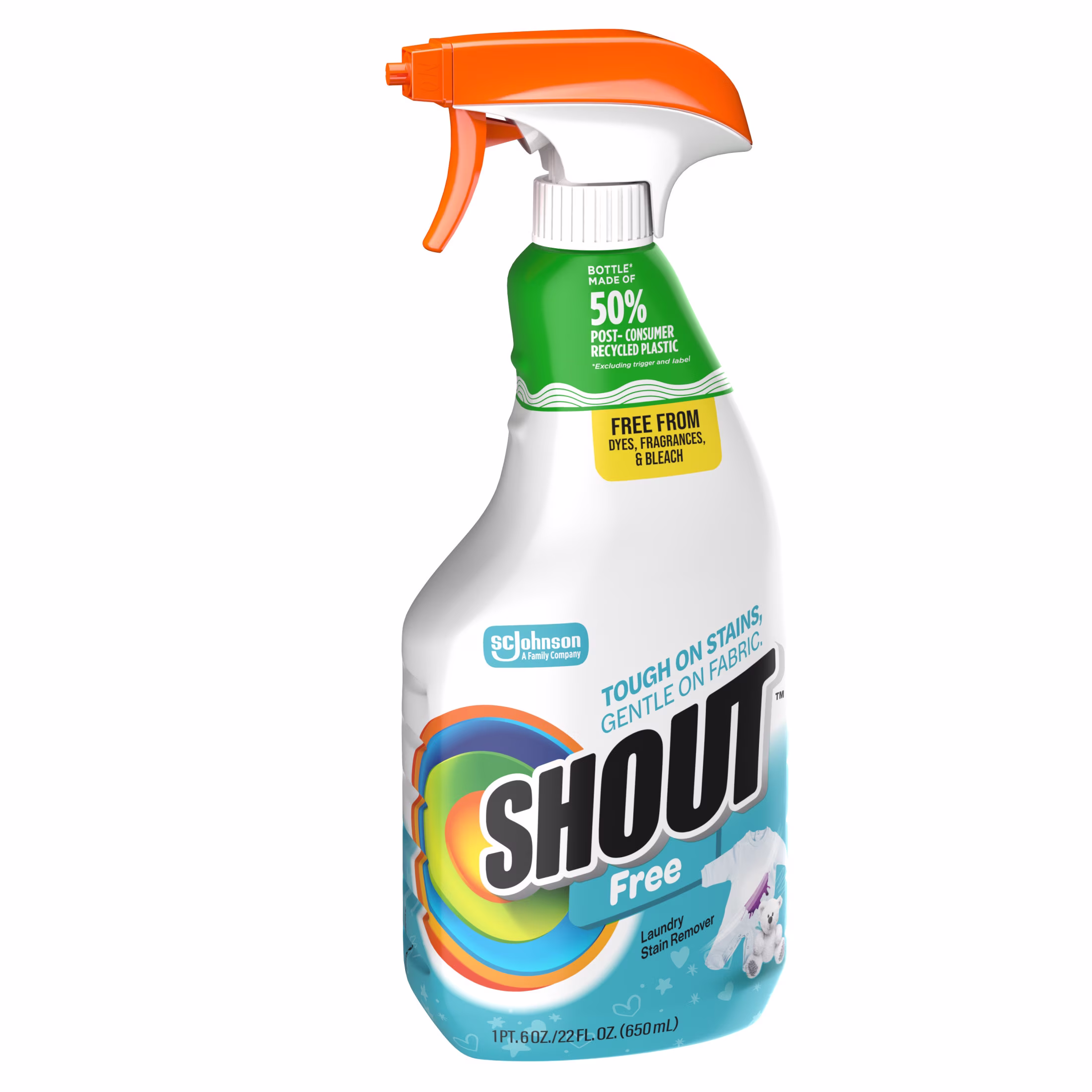 Shout Free, Laundry Stain Remover, 22 fl oz