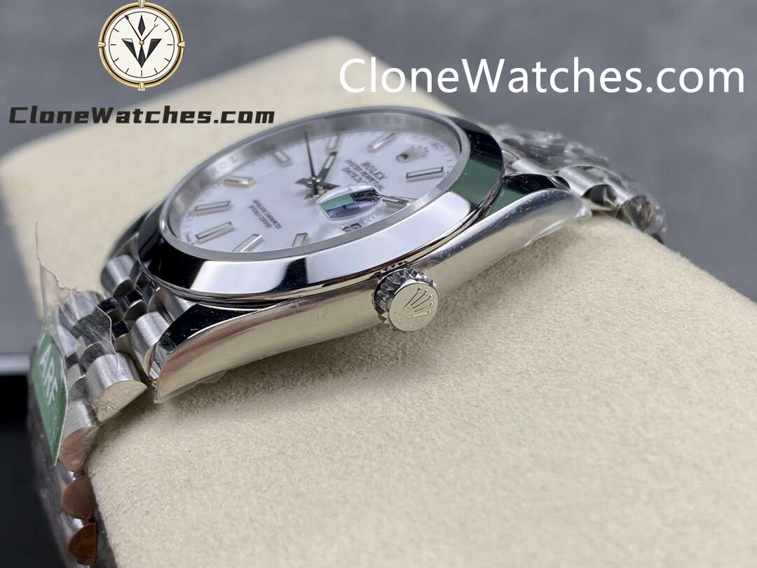 Rolex Super Clone Watches 1:1 DateJust White Dial m126300-0006 Jubilee 41MM 3235 Movement