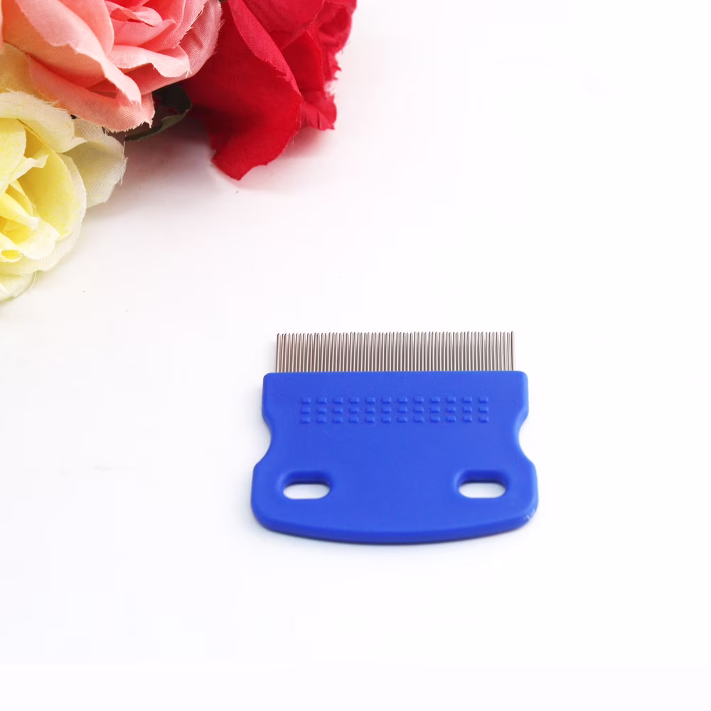 Shldybc Pet Hair Grooming Comb Flea Shedding Brush Puppy Dog Stainless Comb, Dog Puppy Grooming Steel Small Fine Toothed Pet Flea Comb