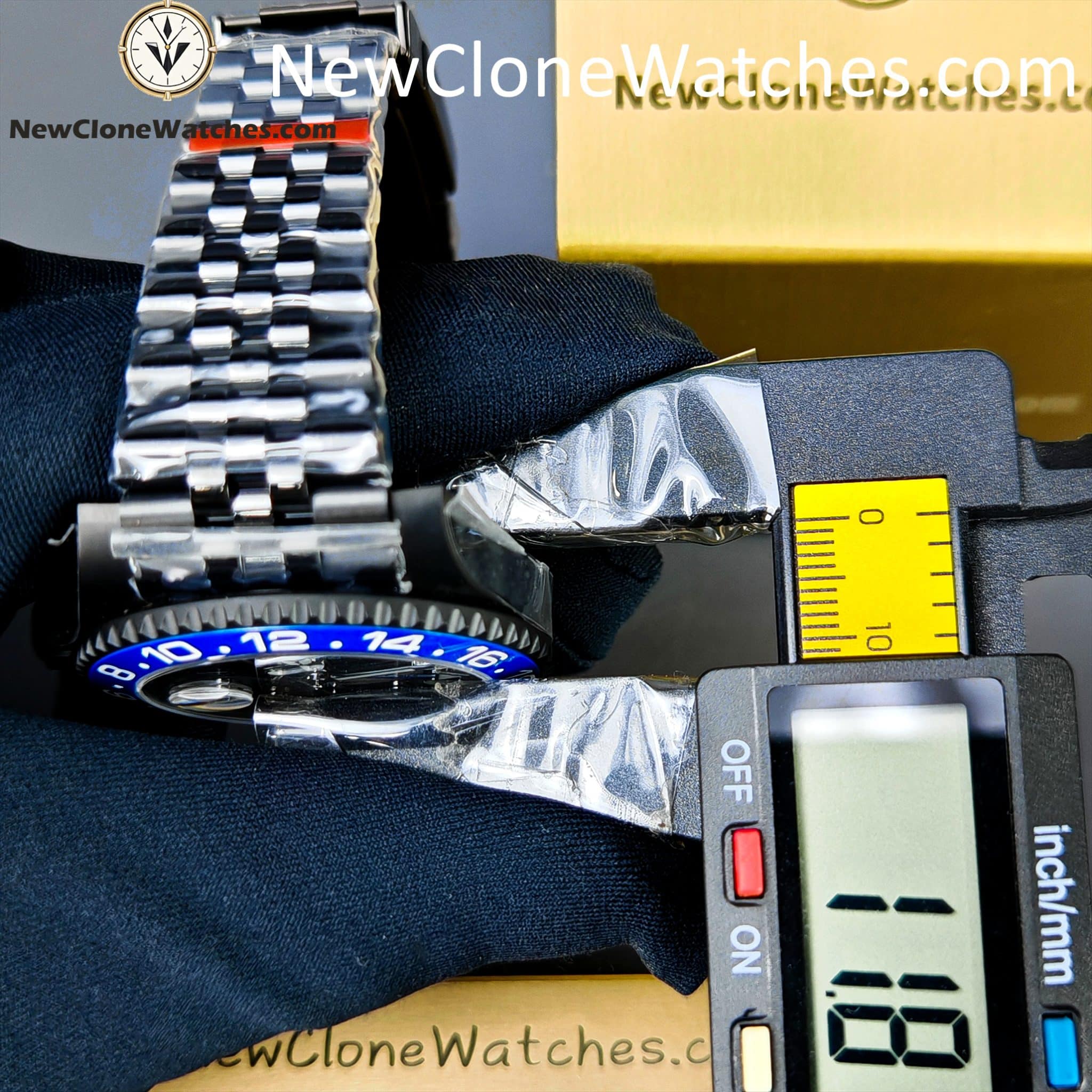 Modified Super Clone Watches 1:1 Rolex BATMAN GMT Master Black Dial 3285 Movement