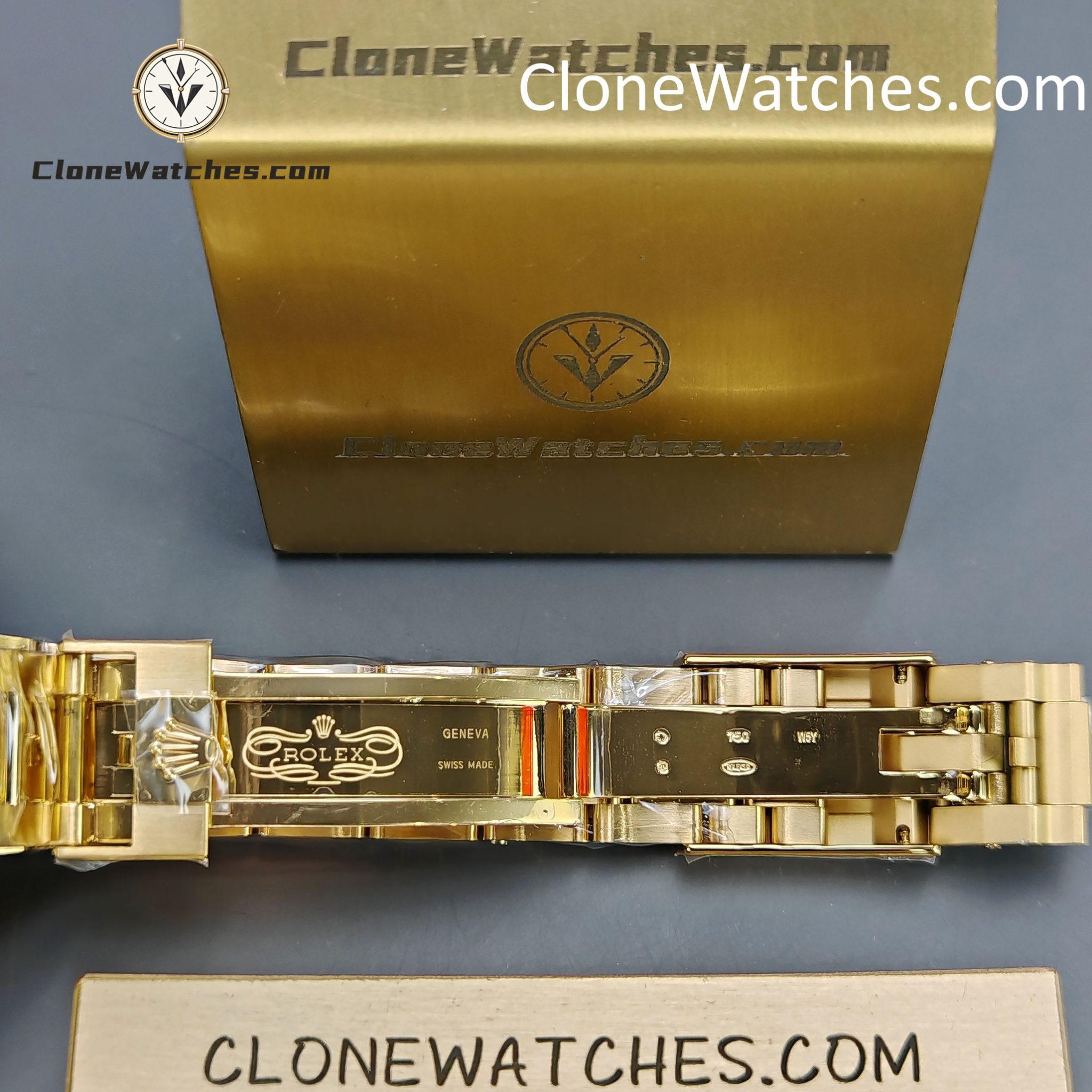 Rolex Super Clone Watches 1:1 Daytona 18K Gold Dial M116508-0014 4130 Movement