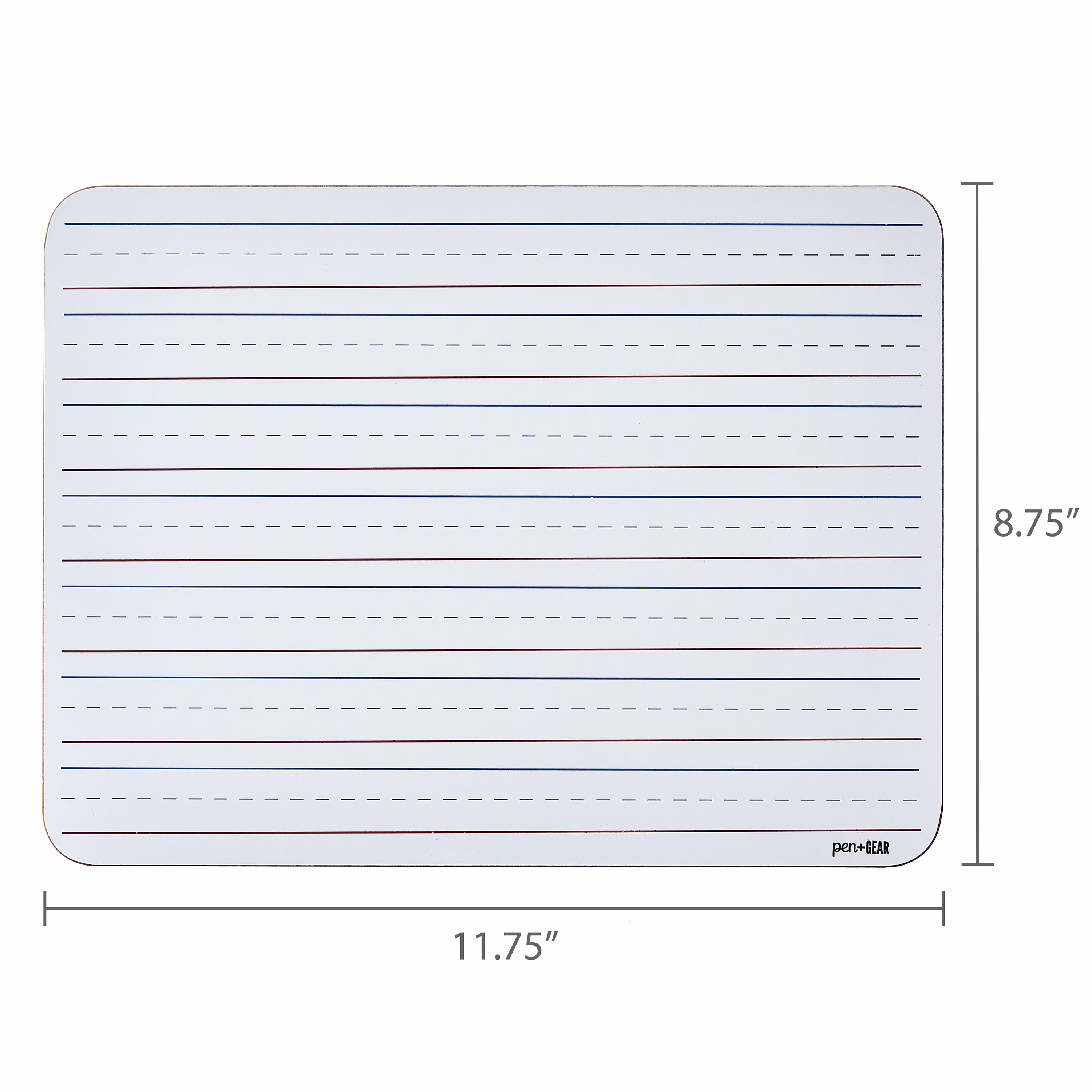 Pen+Gear Dry Erase Learning Board Whiteboard, 8.9 in x 11.8 in