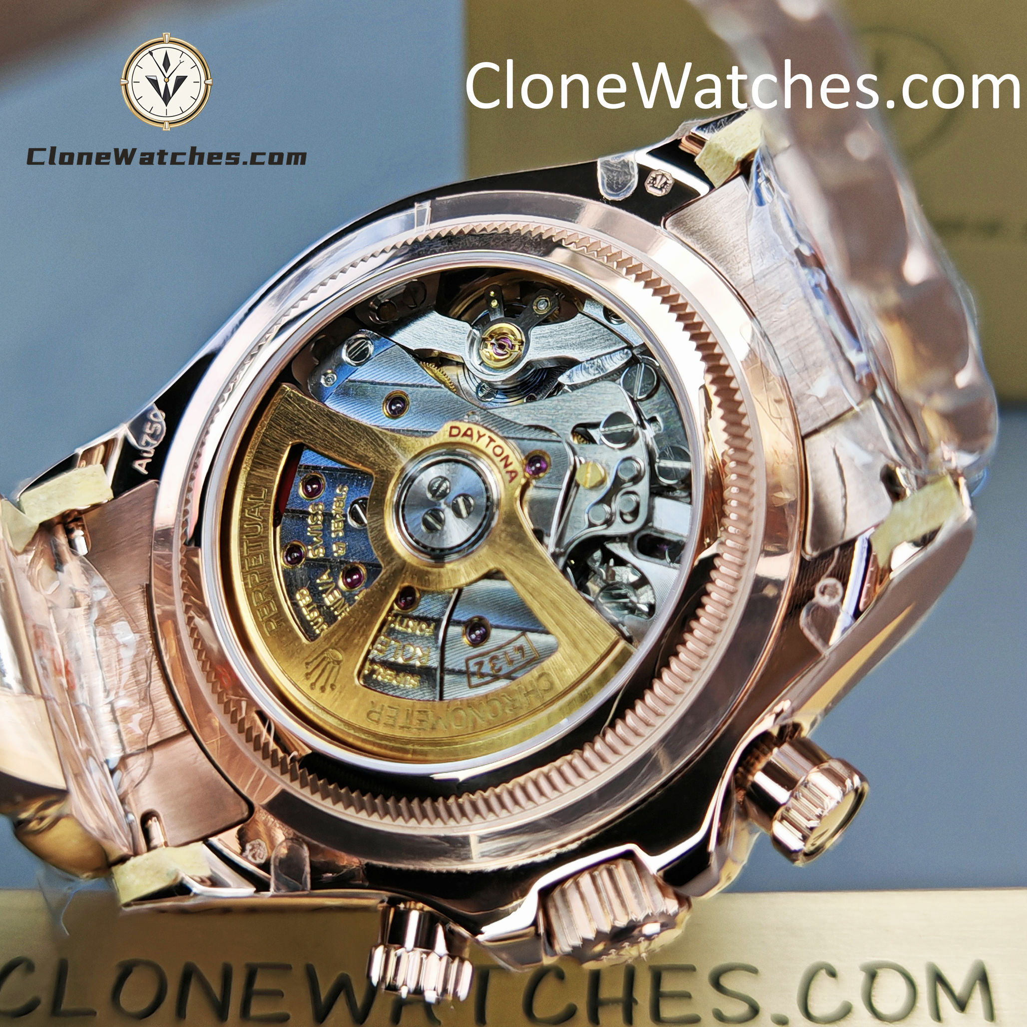 Rolex Super Clone Watches 1:1 Le Mans Daytona 100 Years Anniversary Rose Gold 4132 Movement