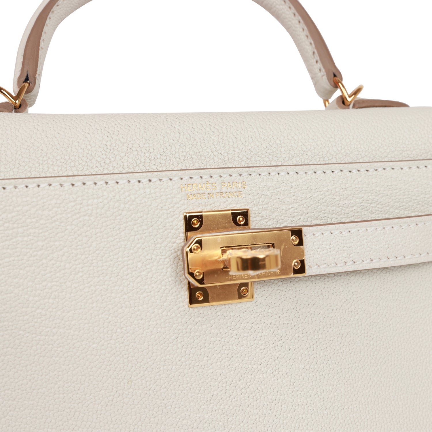 Hermes Kelly Sellier 20 Mushroom Chvre Gold Hardware