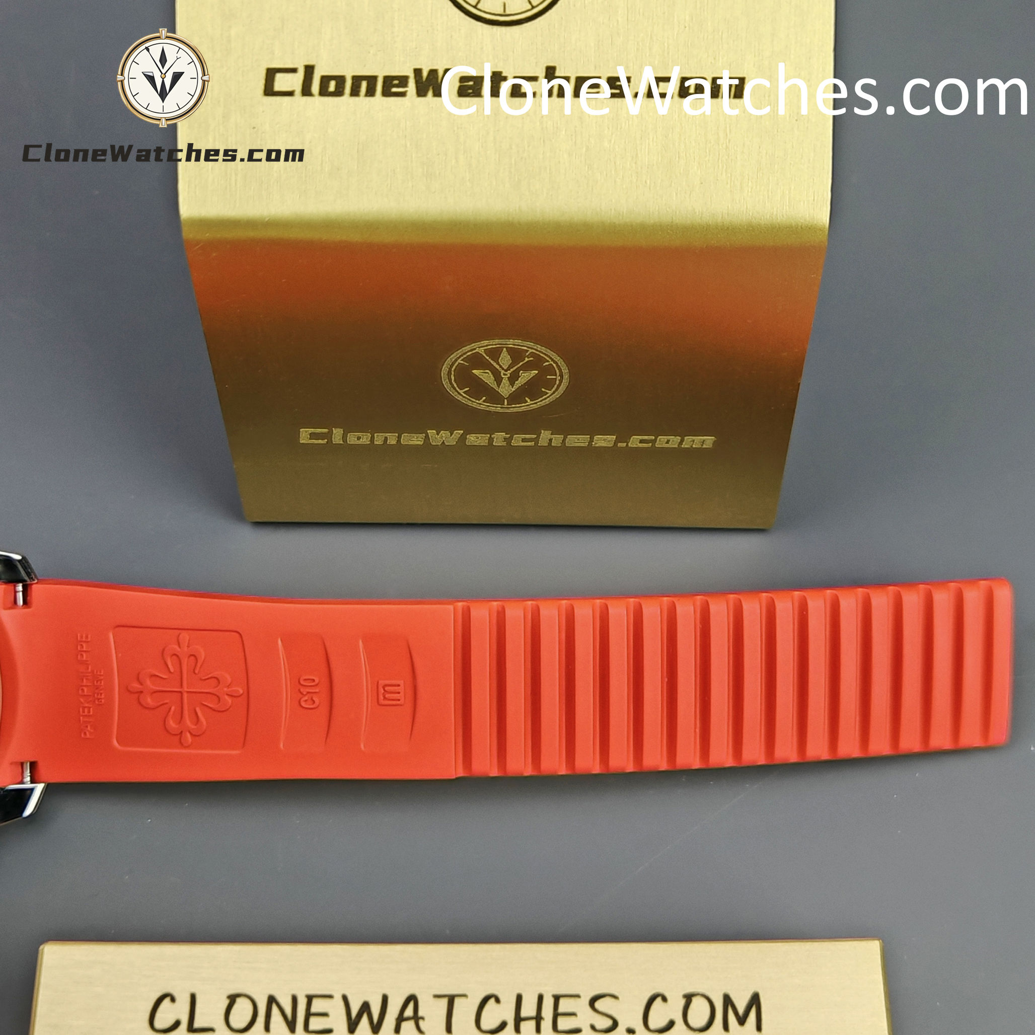 Patek Philippe Super Clone Watches 1:1 Aquanaut 5167 Black Dial 40mm Red Strap Special Edition
