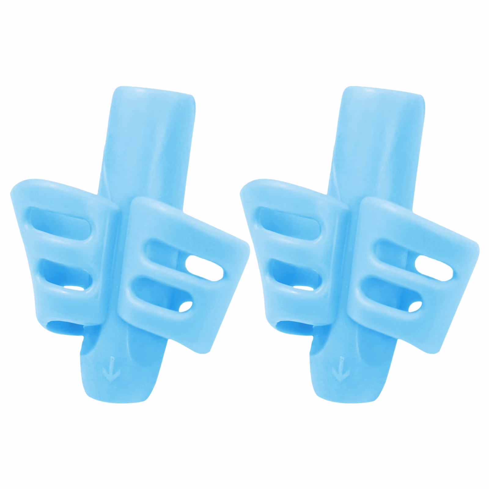 2 Pcs Pencil Grips for Beginners Handwriting, Rubber Pencil Grips for Preschoolers, Blue