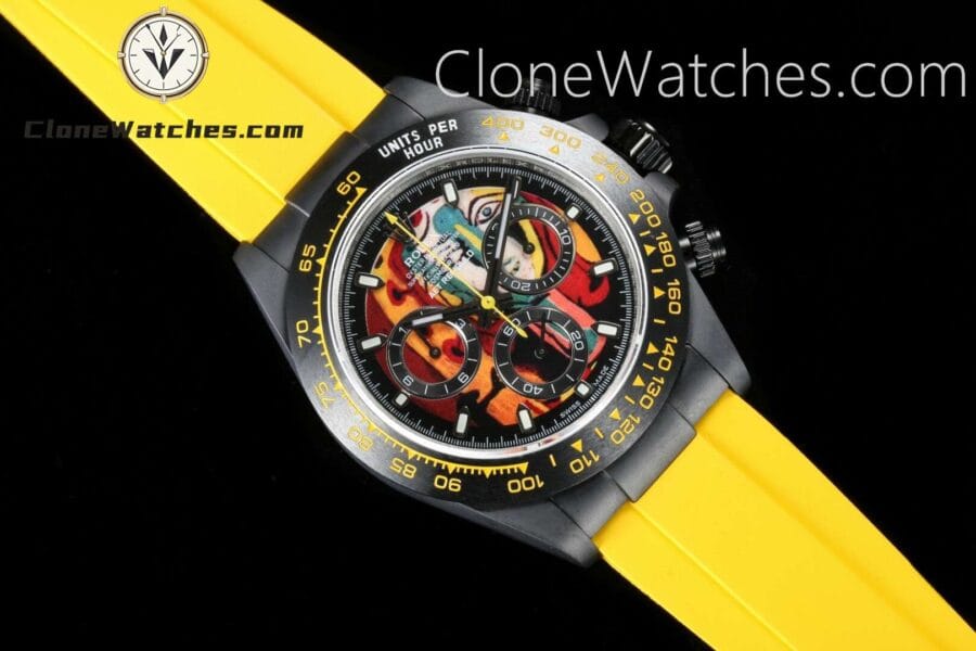 Modified Super Clone Watches 1:1 AET Rolex Daytona YOUNG LADY (RUBBER STRAP)