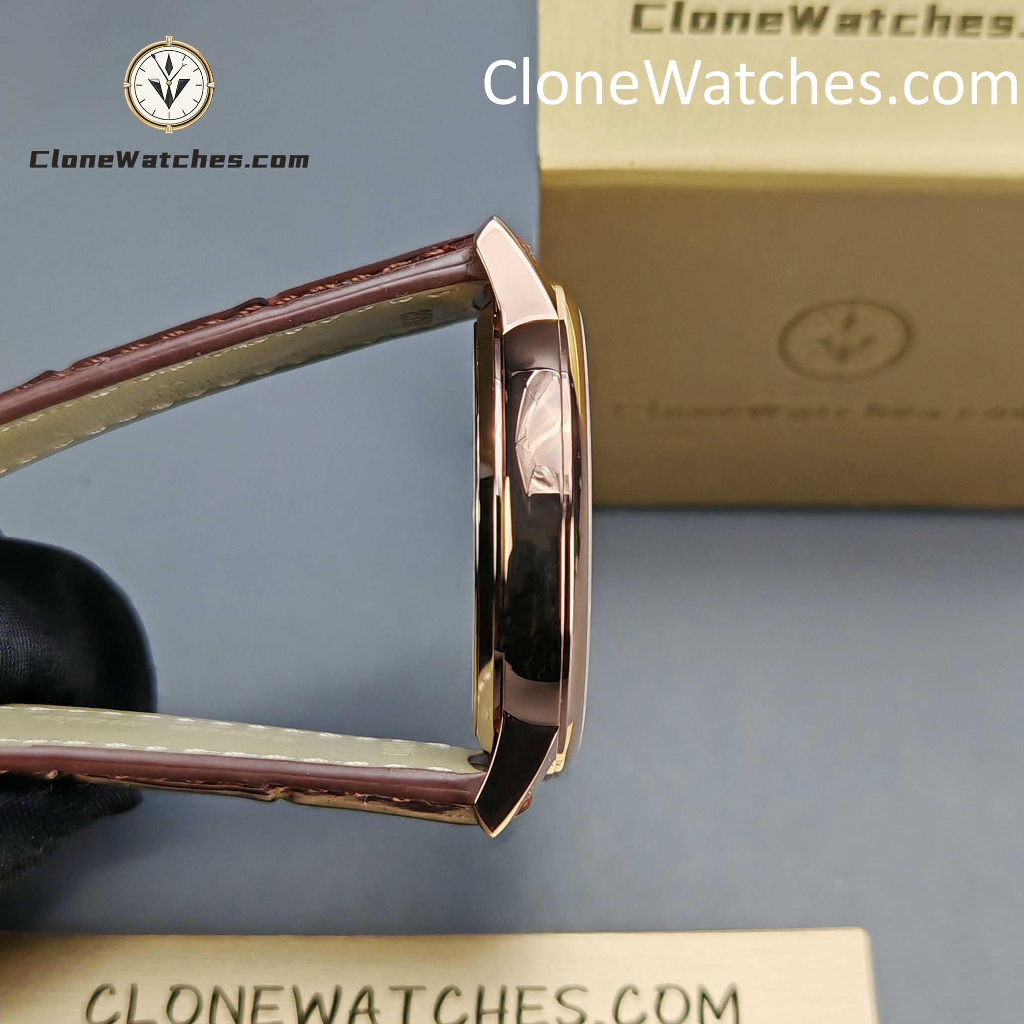 Vacheron Constantin Super Clone Watches 1:1 Patrimony Rose Gold 85180/000R-9248 White Dial