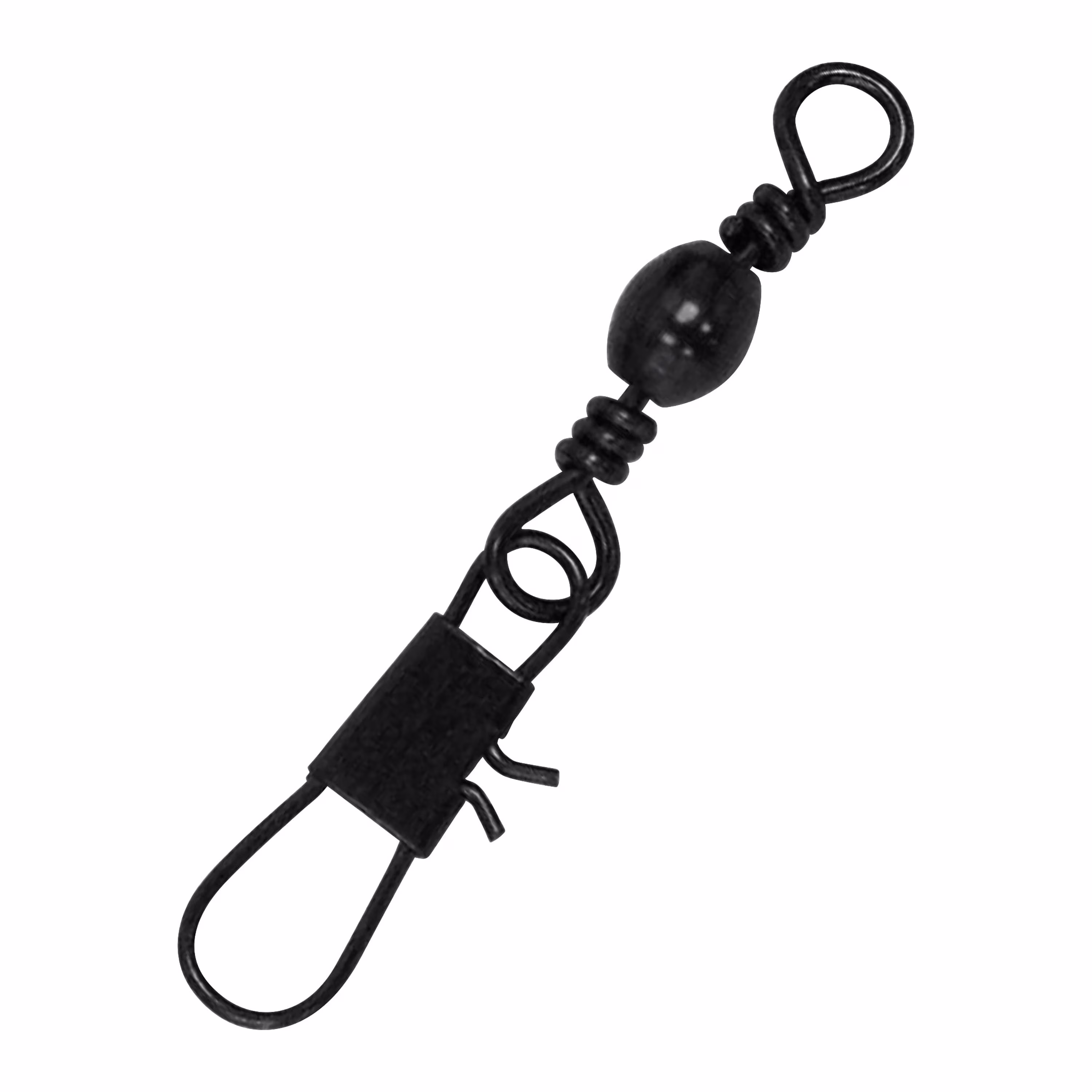 Lazer Sharp Barrel Swivel with Interlock Snap, Black, Size 14, 35 Pack