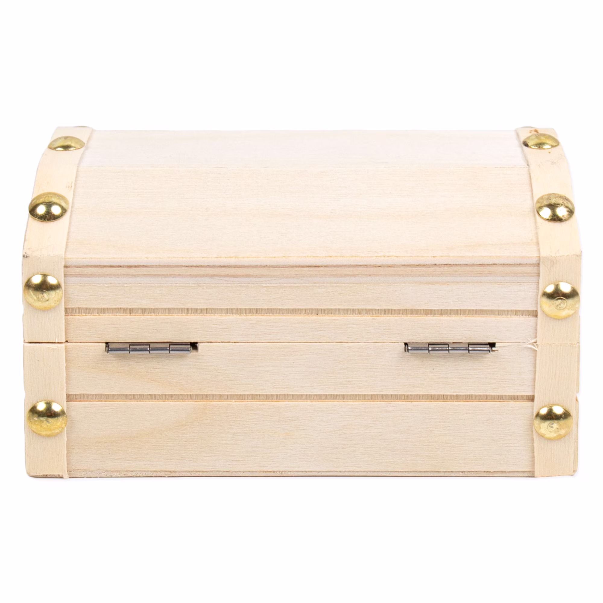 (2 pack) Hello Hobby Wooden Treasure Chest, 4.8 in x 3 in x 2.5 in, Ages 6+