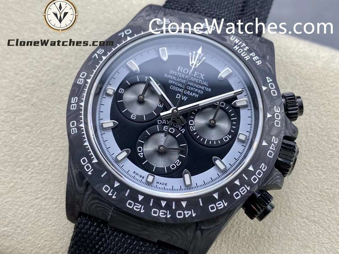 Modified Super Clone Watches 1:1 DiW Rolex Daytona NTPT Carbon “CREAM INVERT”