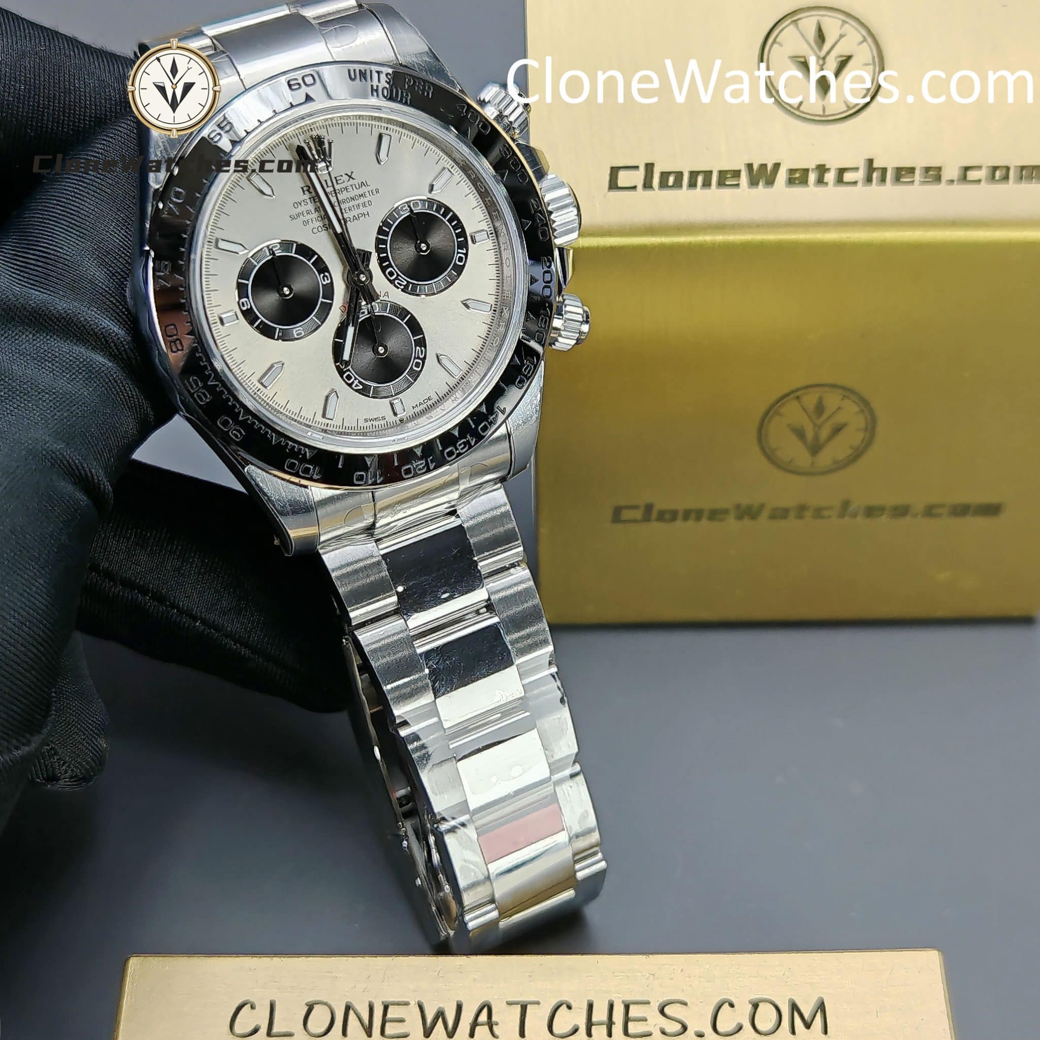 Rolex Super Clone Watches 1:1 Daytona Silver Dial M126509-0003 4131 Movement