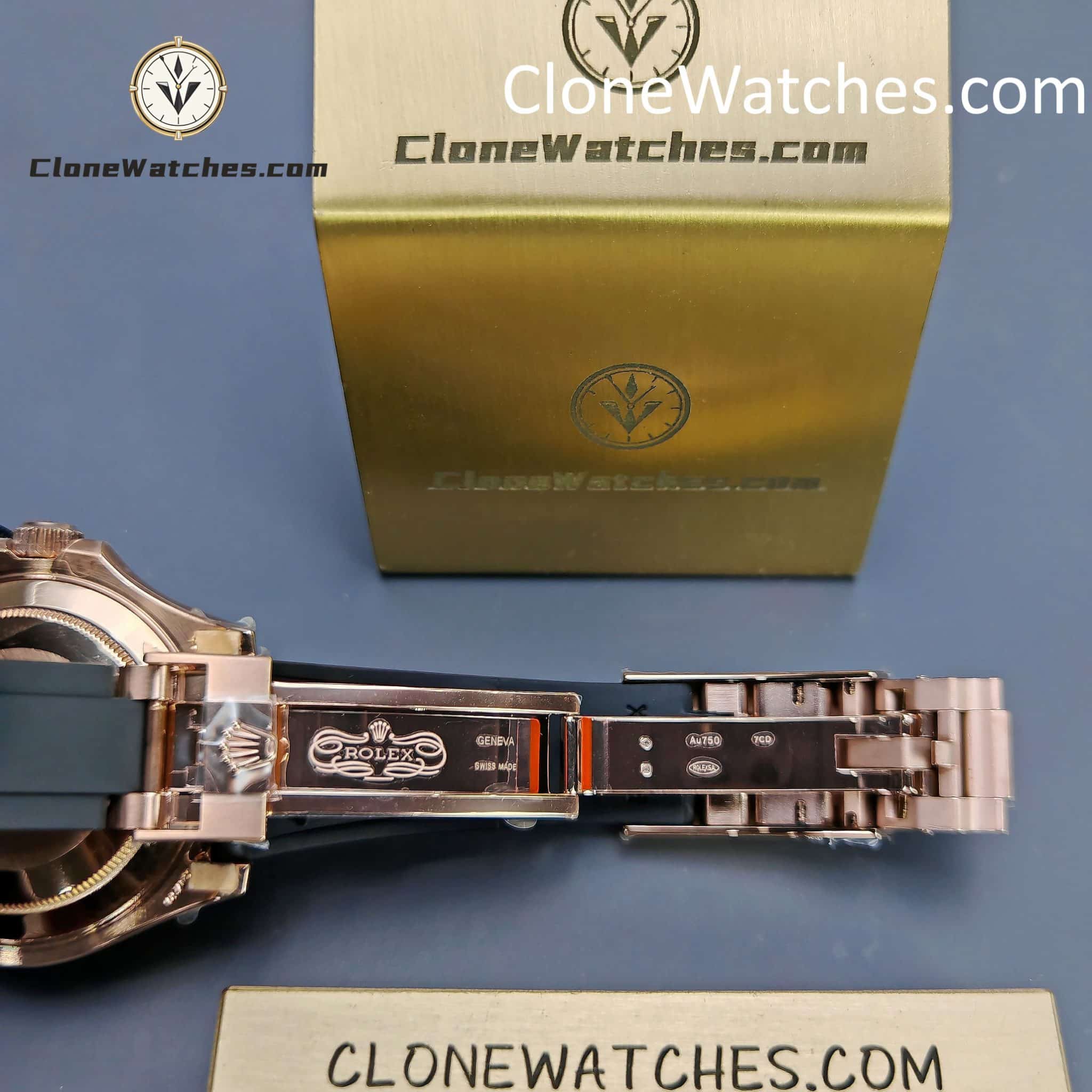 Rolex Super Clone Watches 1:1 Yacht Master 18k Rose Gold m126655-0002 3235 Movement