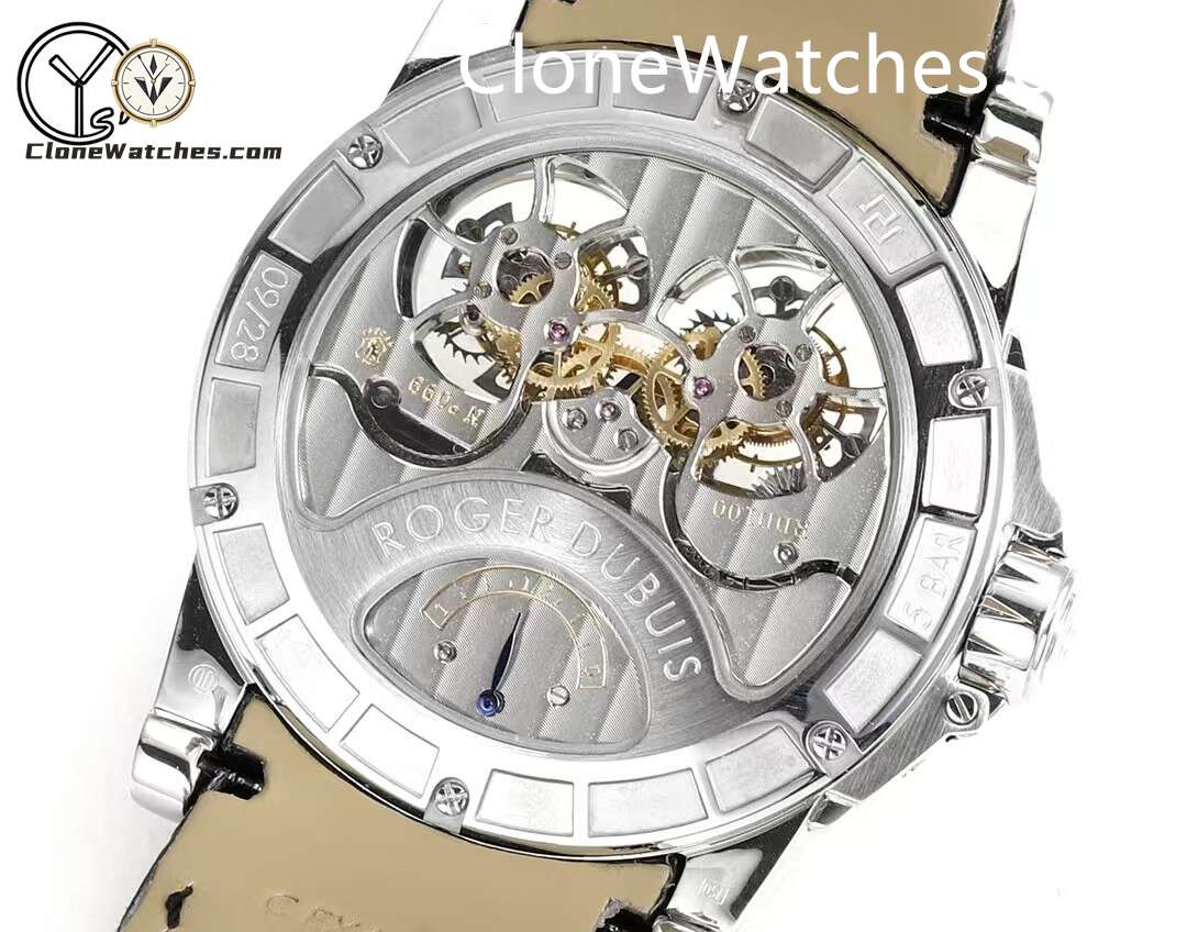 Roger Dubuis Super Clone Watches 1:1 Excalibur White Dial RDDBEX0250 45MM