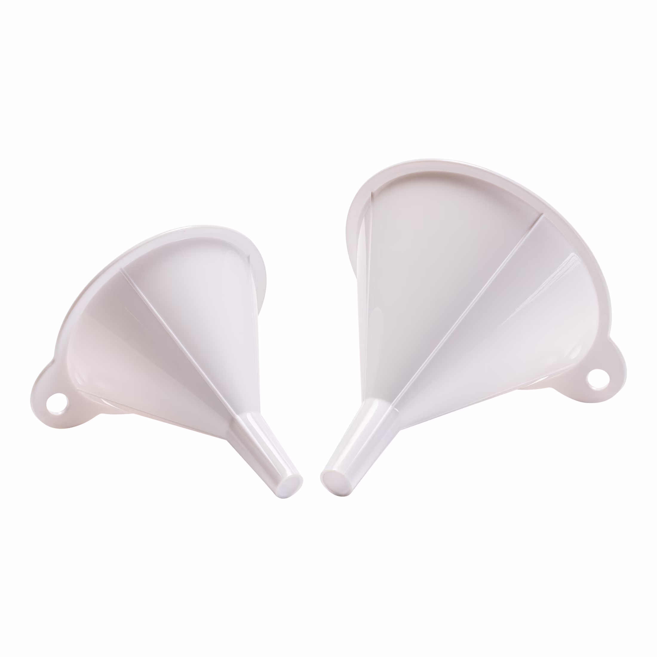 Mainstays 2-Piece Kitchen Funnel Set, White, Plastic