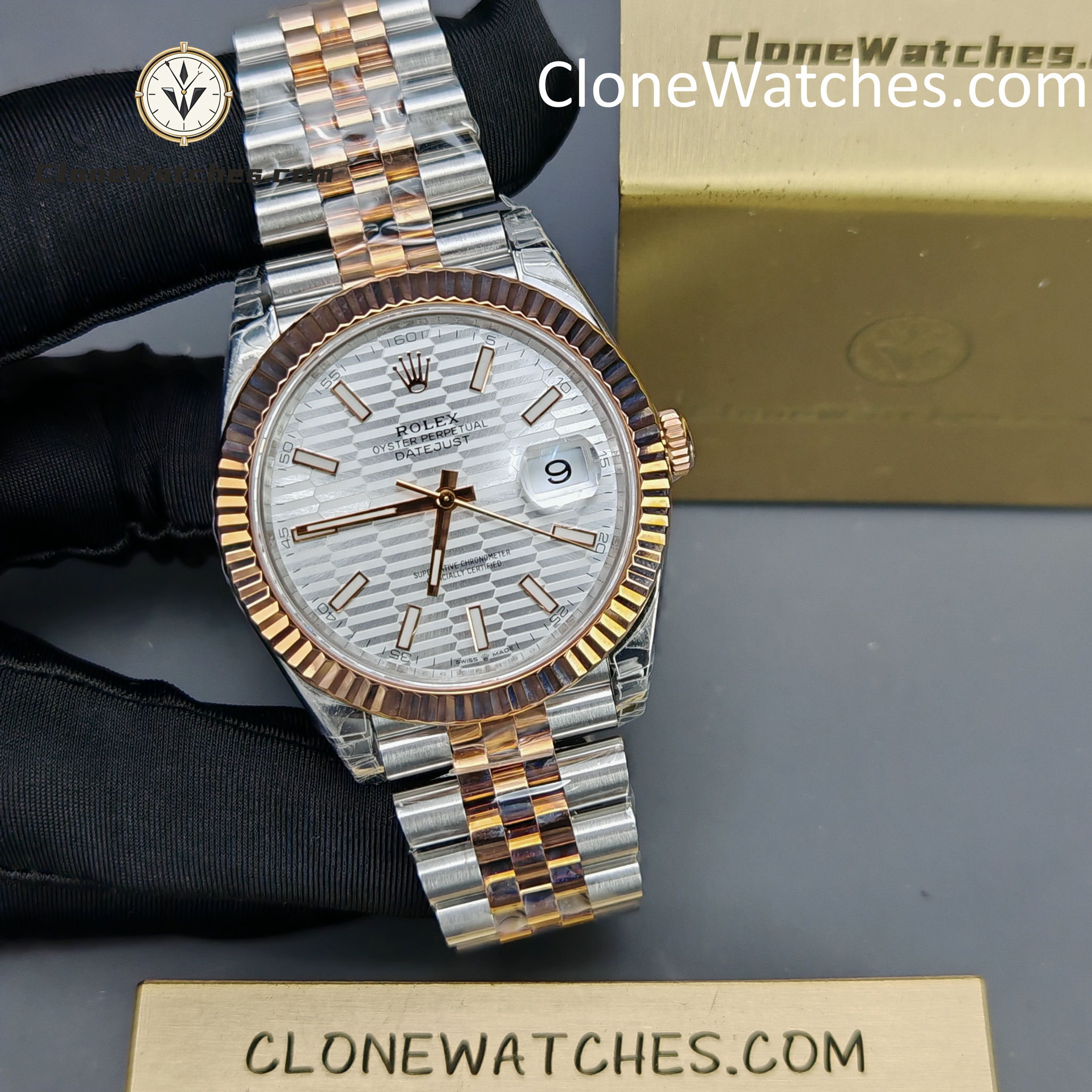 Rolex Super Clone Watches 1:1 DateJust Silver Dial m126331-0018 Jubilee 41MM 3235 Movement