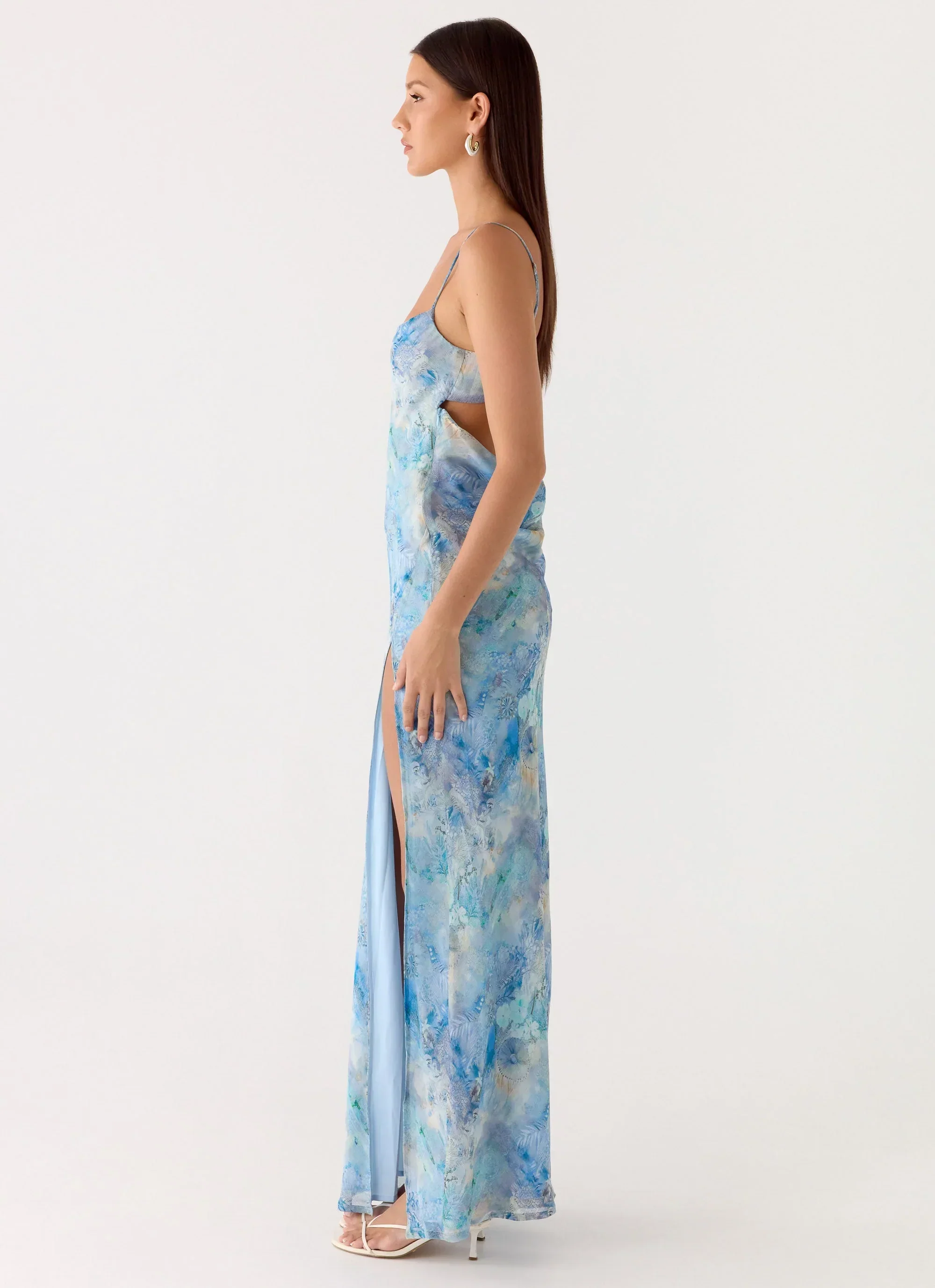 Alouette Maxi Dress - Aqua Paisley