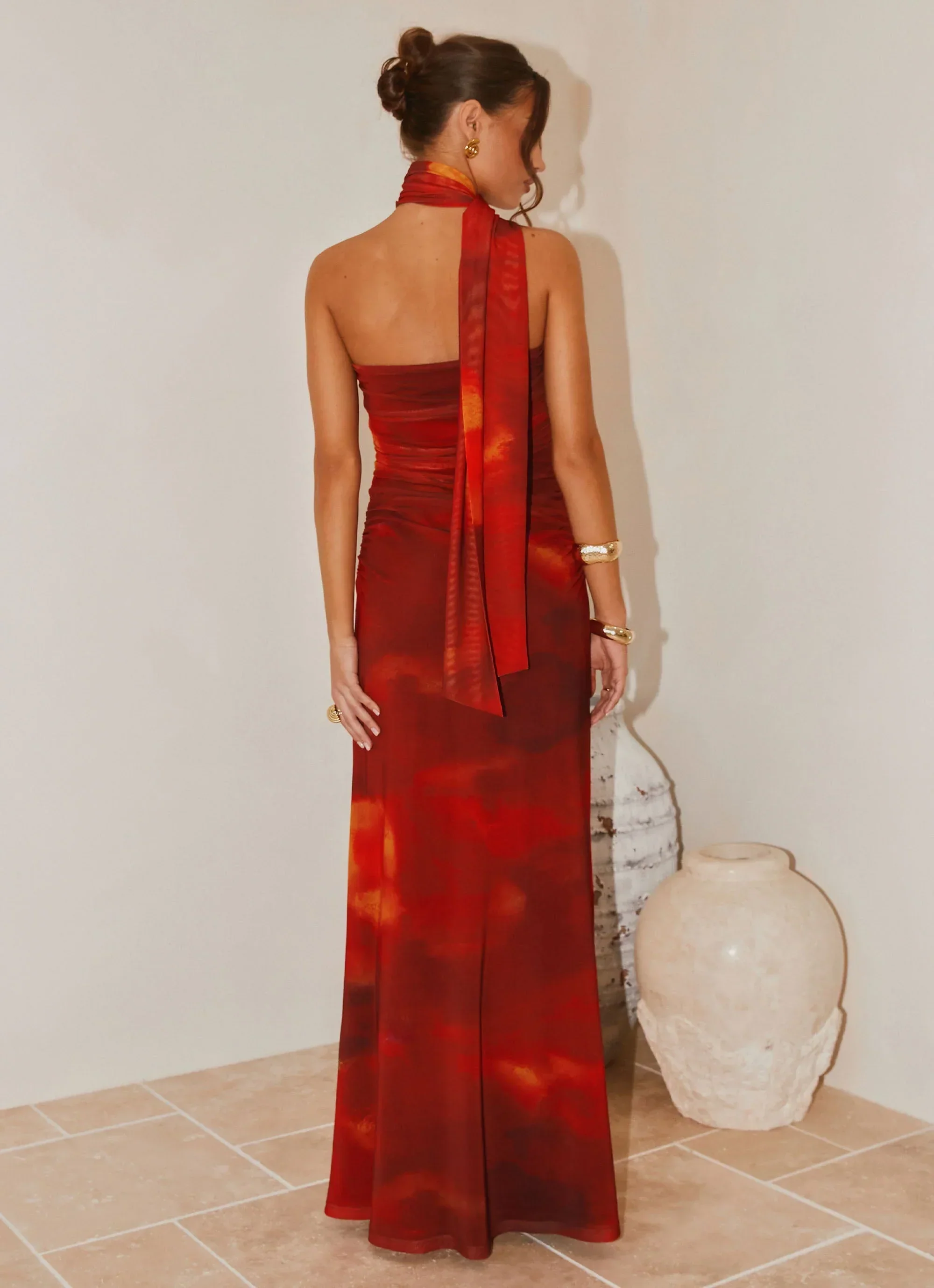 Songbird Maxi Dress - Scarlet Blur