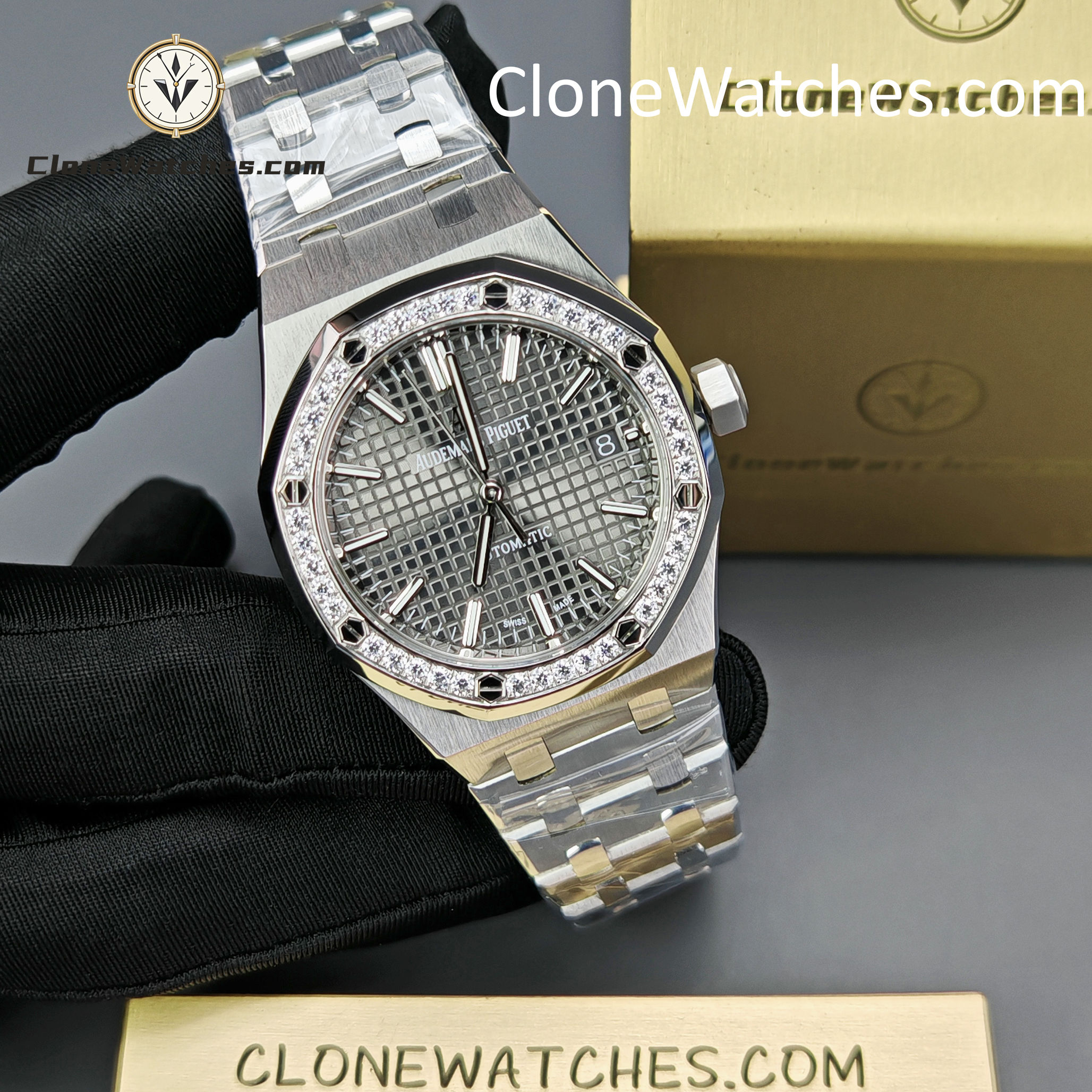 Audemars Piguet Super Clone Watches 1:1 Royal Oak 15451ST Grey Dial 37MM