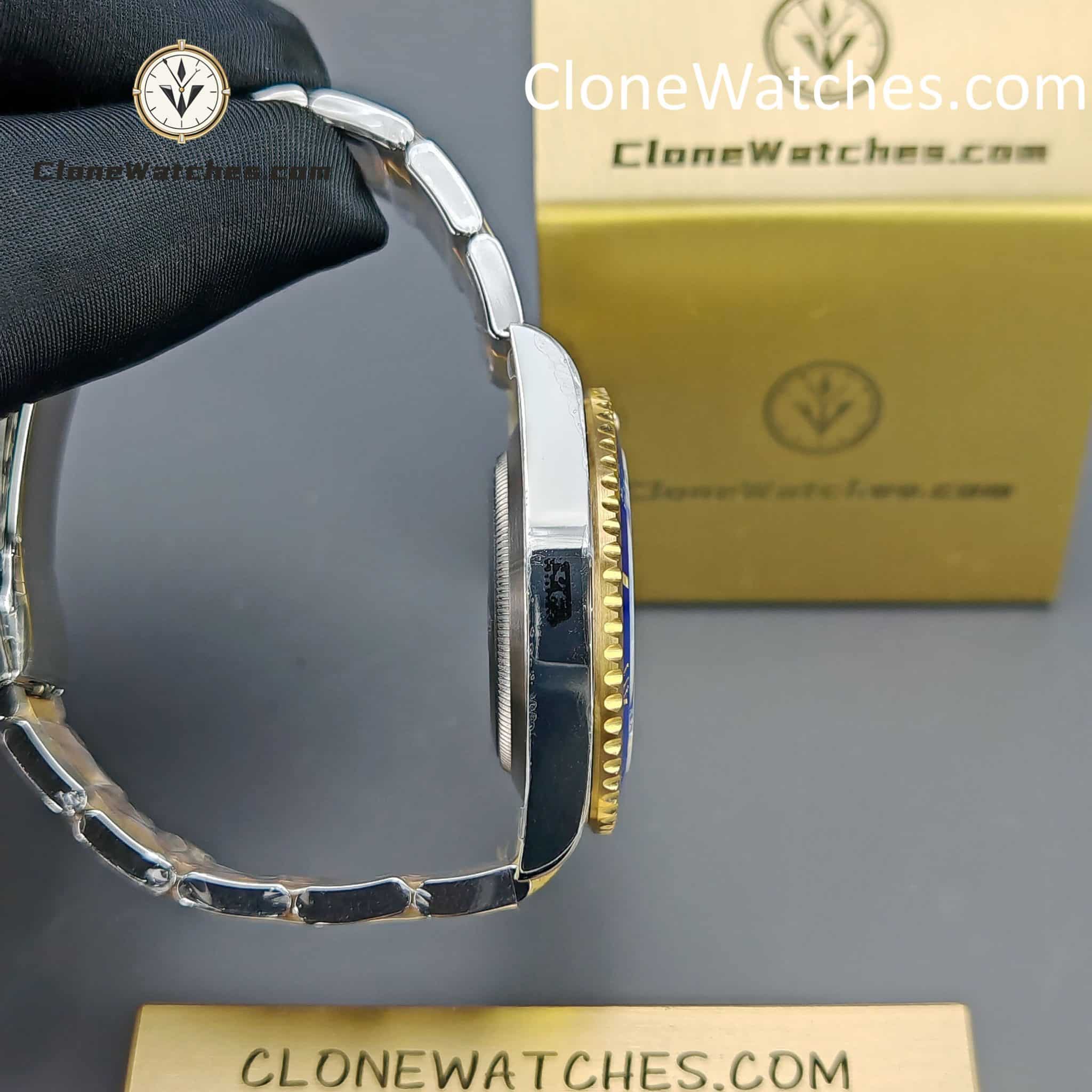Rolex Super Clone Watches 1:1 Gold Blue Dial Submariner 126613LB 3235 Movement