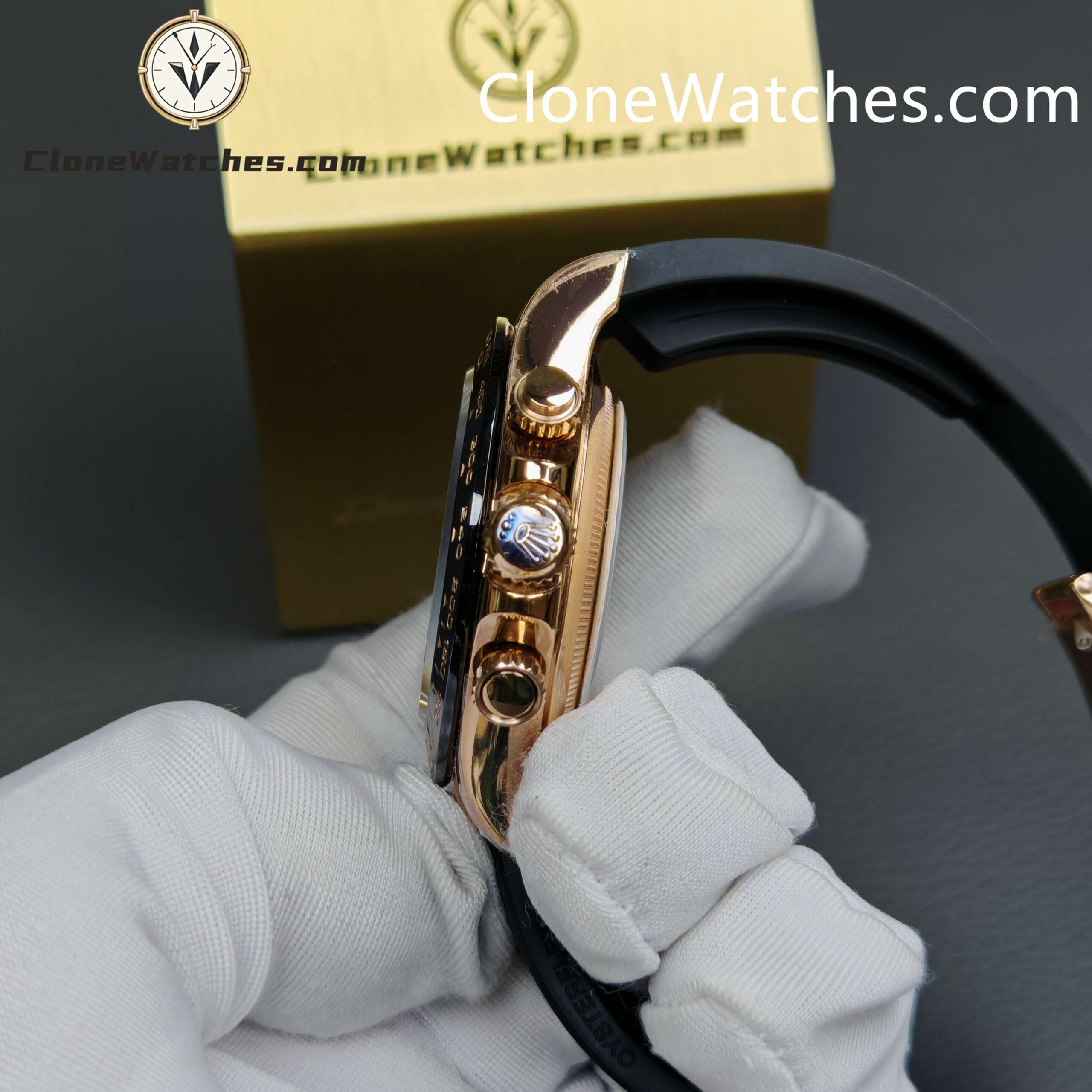 Rolex Super Clone Watches 1:1 Daytona 116515 Oysterflex Strap 4130 Movement