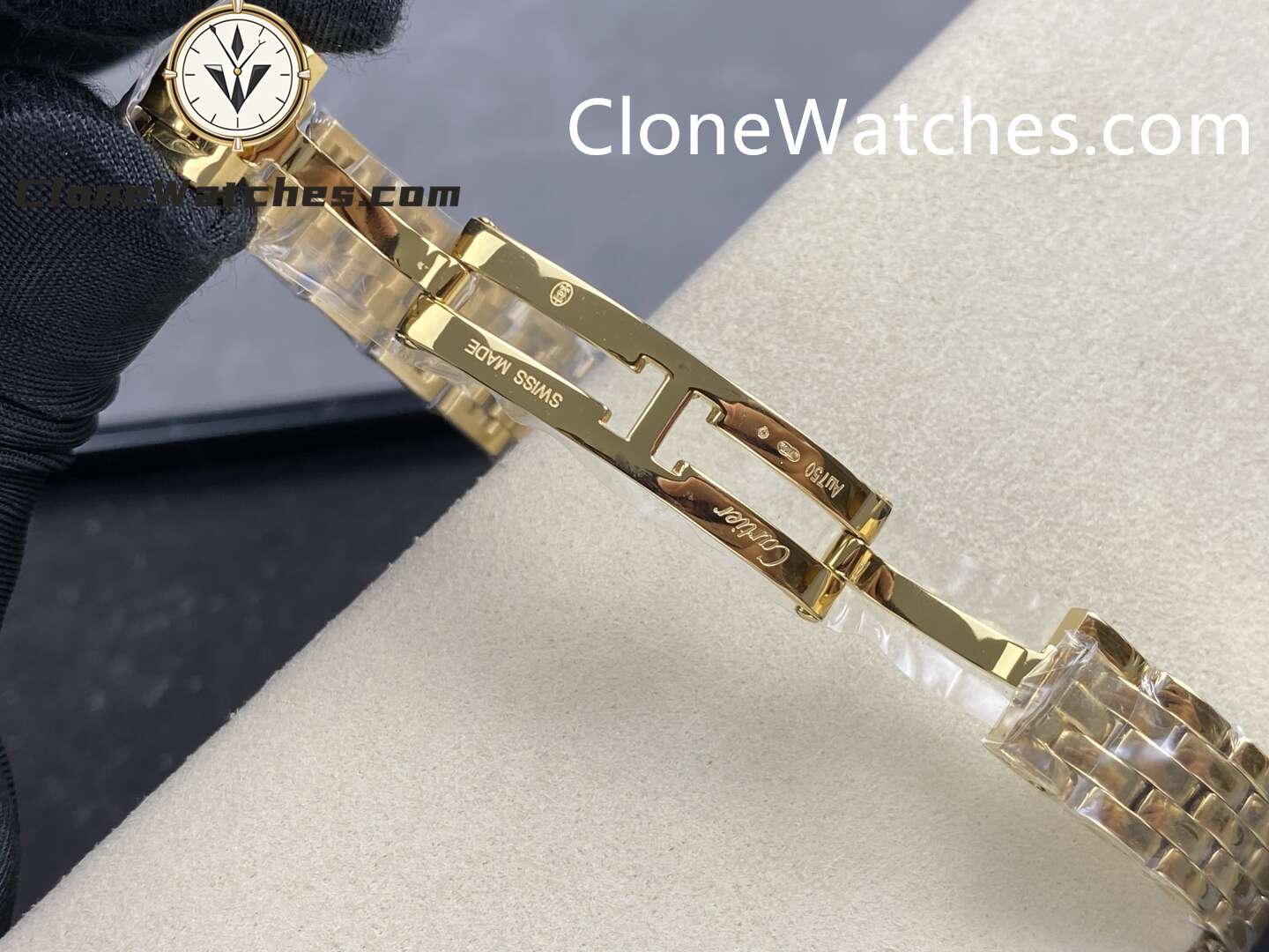 Cartier Super Clone Watches 1:1 PANTHÈRE DE CARTIER Silver-gray with diamond accents Dial 22mm x30mm WJPN0094
