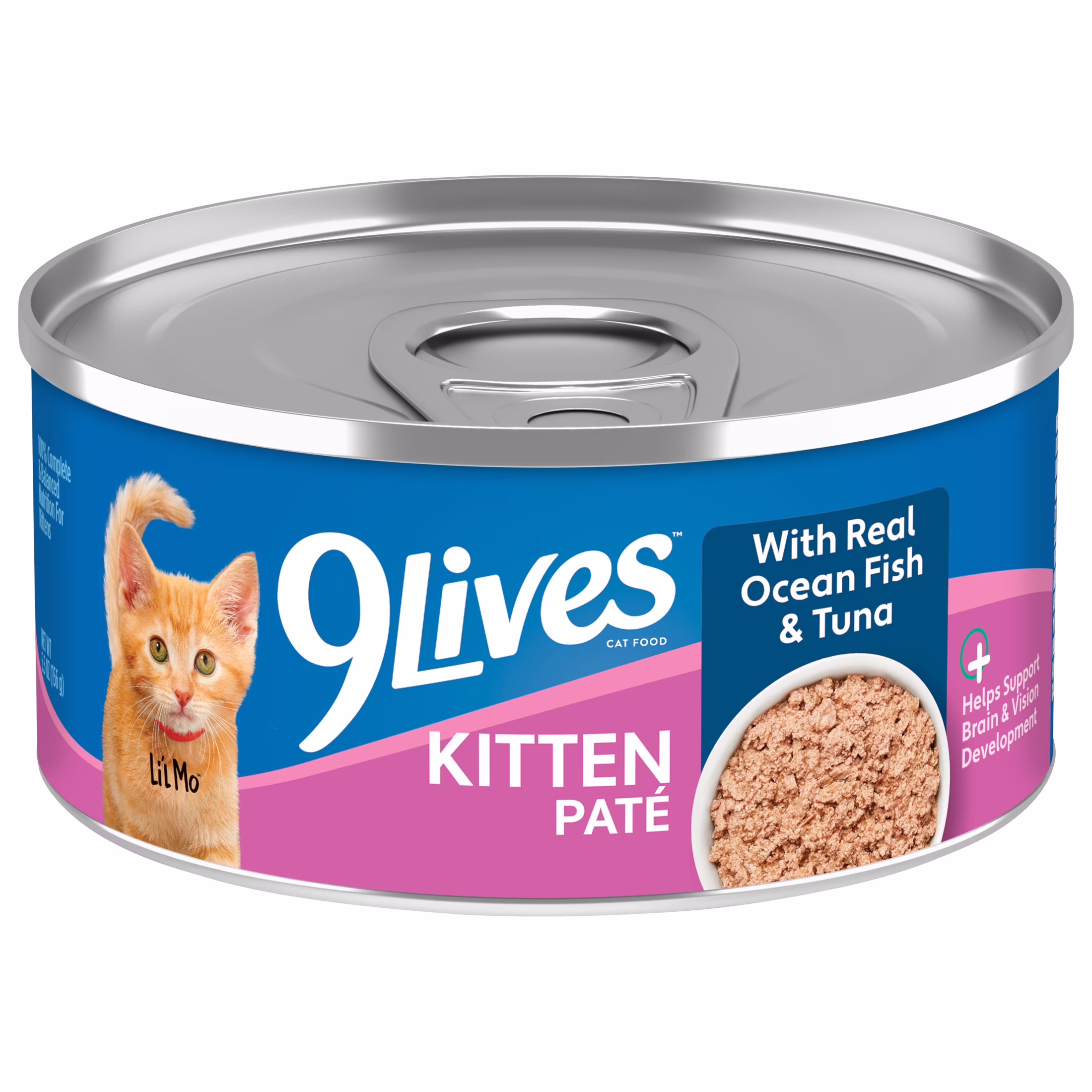 9Lives Kitten Paté Cat Food with Real Ocean Fish and Tuna, 5.5 oz