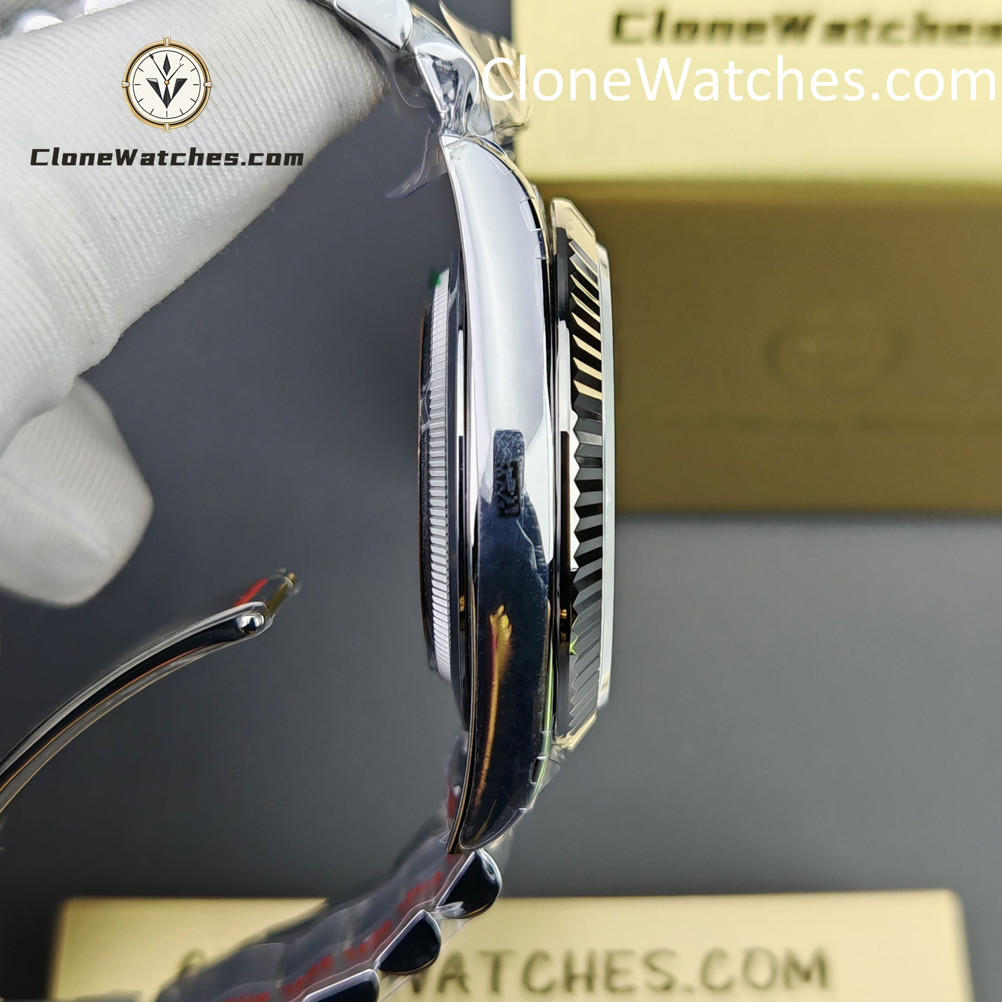 Rolex Super Clone Watches 1:1 Day Date Ice Blue Diamond Dial 40mm m228236-0006 3255 Movement