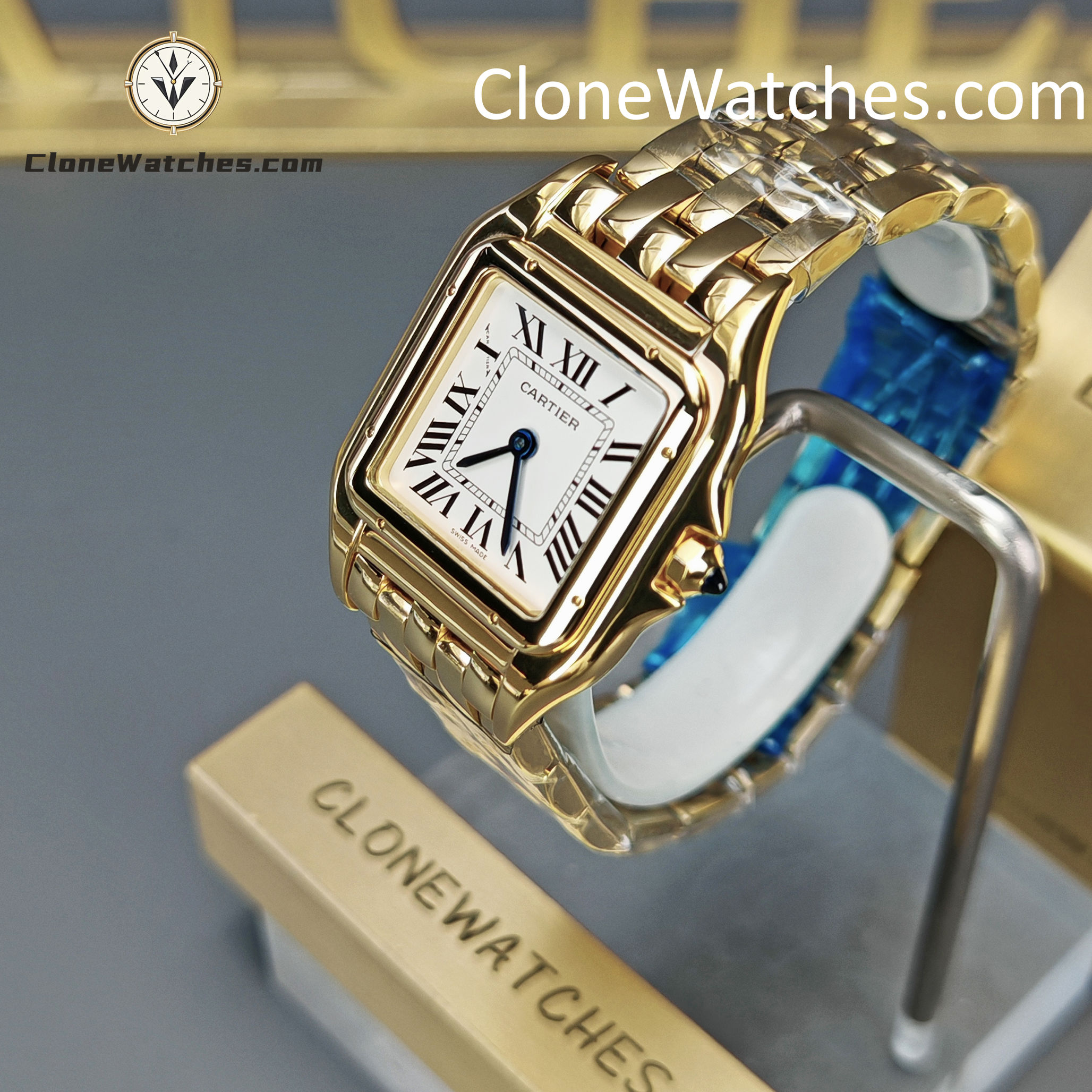 Cartier Super Clone Watches 1:1 PANTHÈRE DE CARTIER White Dial 27mm x37mm WGPN0009