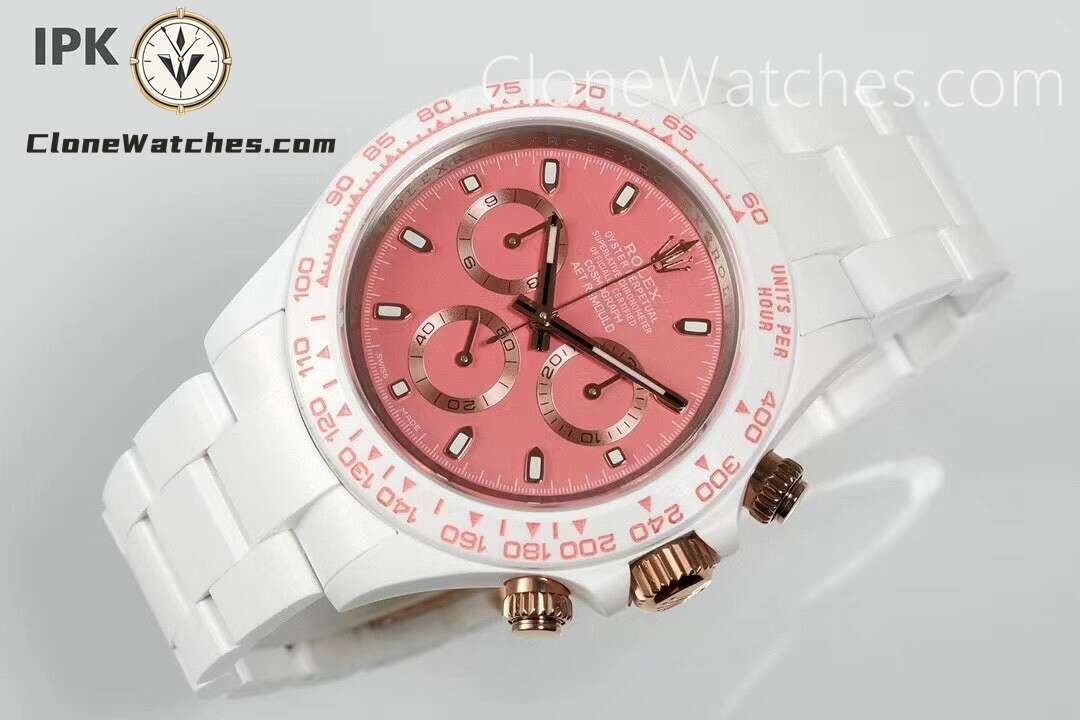 Modified Super Clone Watches 1:1 AET Rolex Daytona Full Ceramic SAKURA 4130 Movement