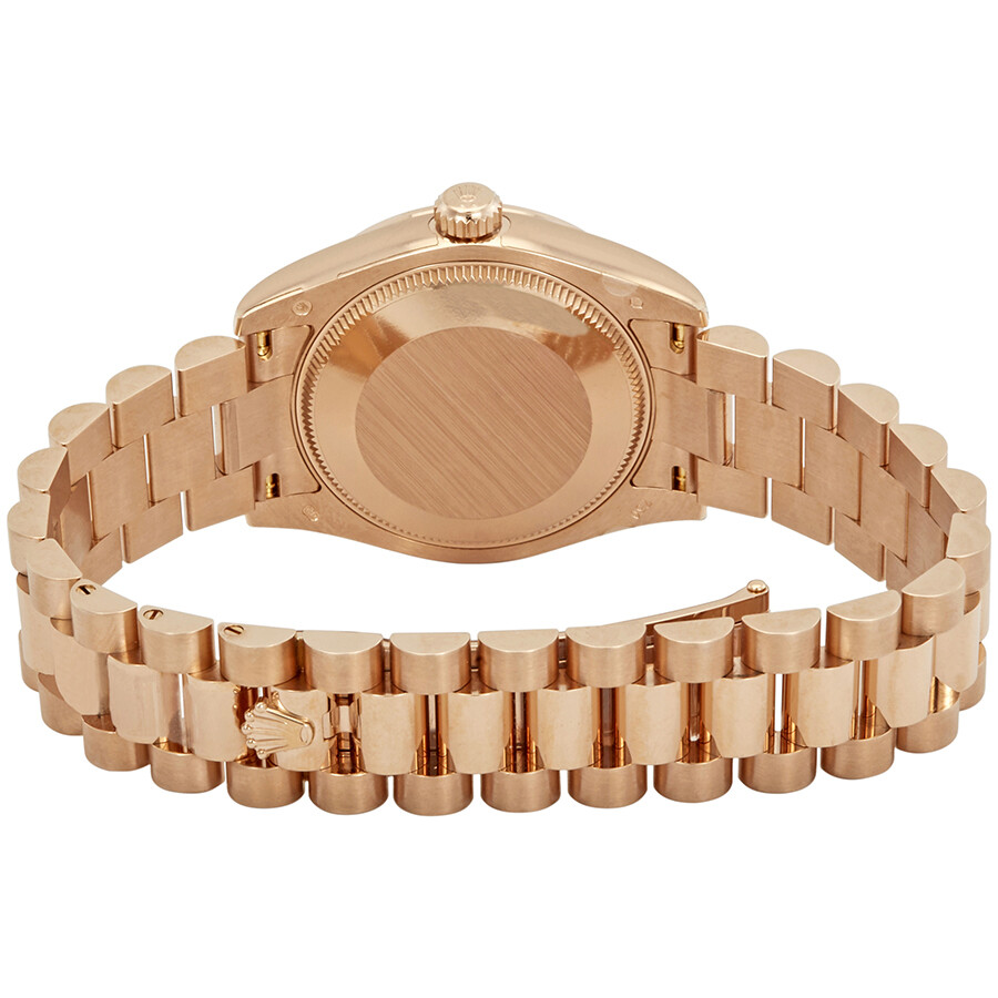 Rolex Datejust Chocolate Dial Automatic Ladies 18kt Everose Gold President Watch 178275CHRDP（Lifetime free warranty+90-days replacement service & Refund!.）