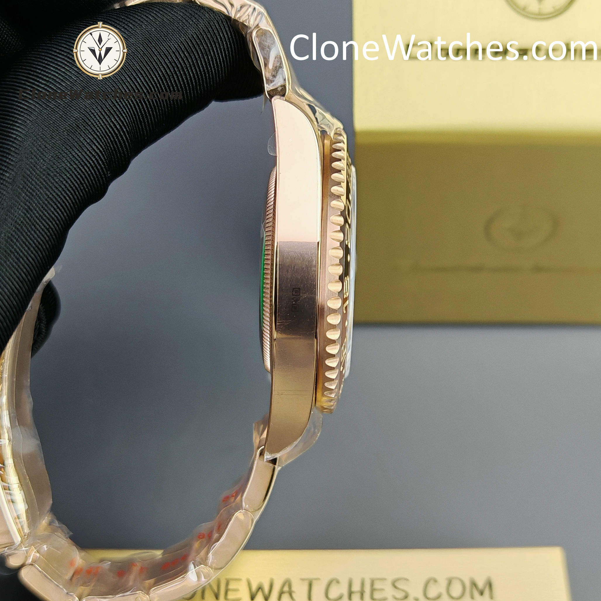 Rolex Super Clone Watches 1:1 GMT-Master II Rose Gold M126715CHNR-0002 Oyster 3285 Movement