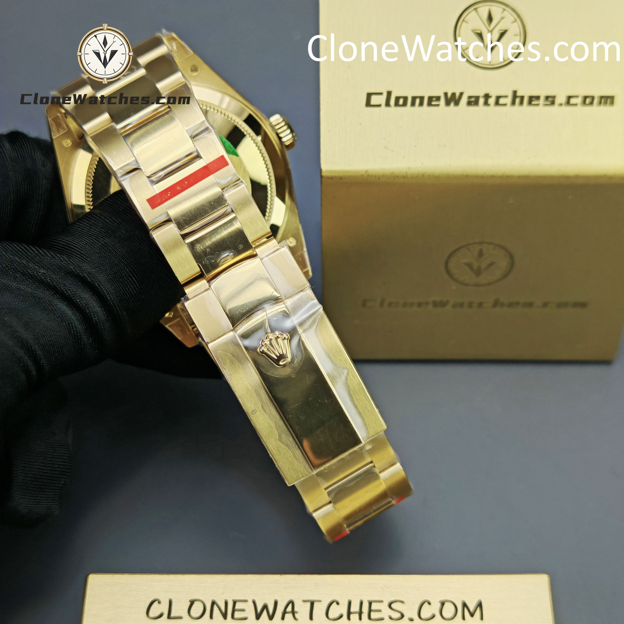 Rolex Super Clone Watches 1:1 Sky Dweller Yellow Gold Black Dial Oyster M336938-0002 9002 Movement