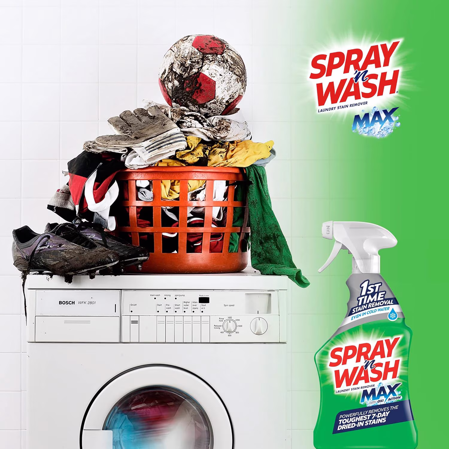 Spray 'n Wash Pre-Treatment Laundry Stain Remover Solution Spray, 22oz