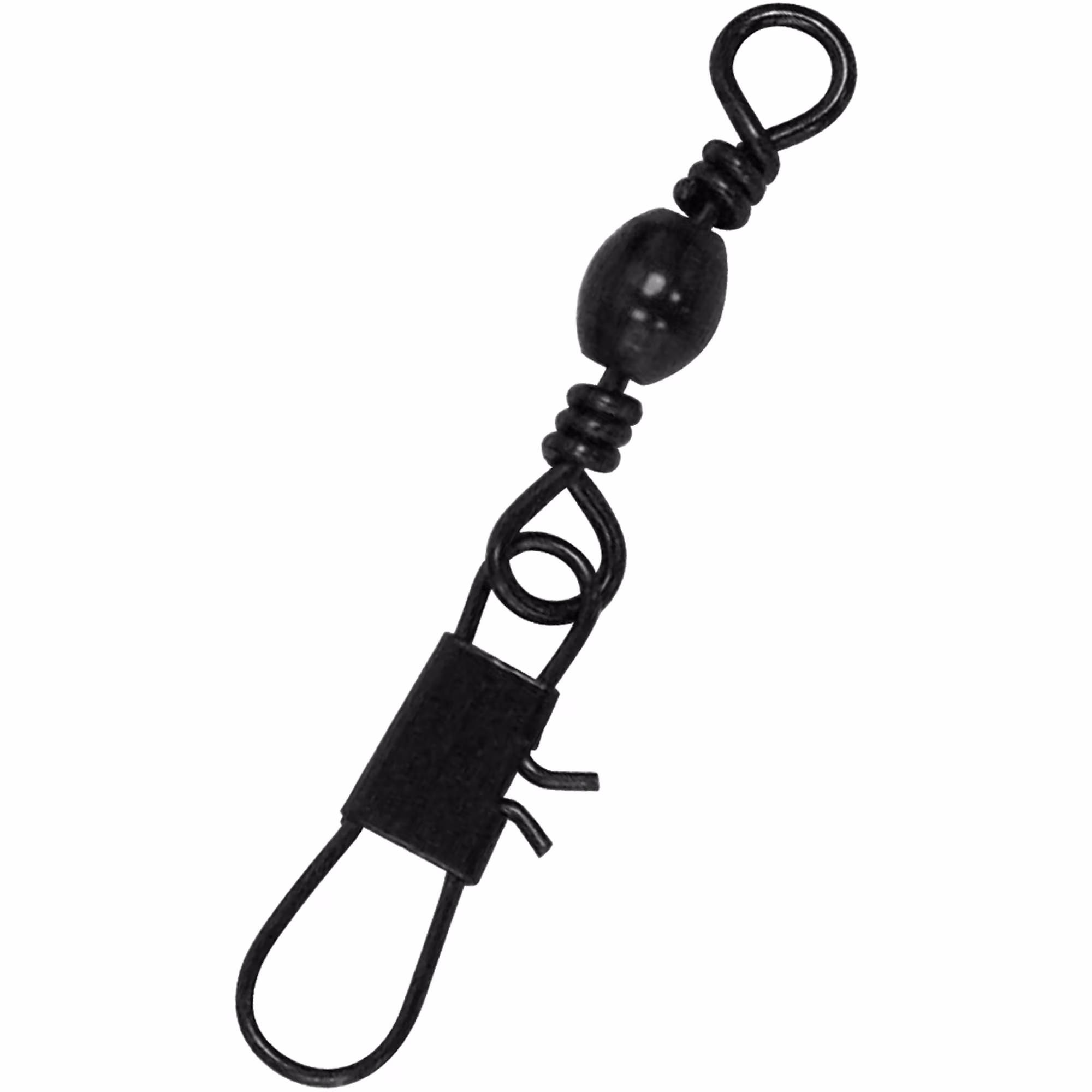 Lazer Sharp Barrel Swivel with Interlock Snap, Black, Size 5, 35 Pack