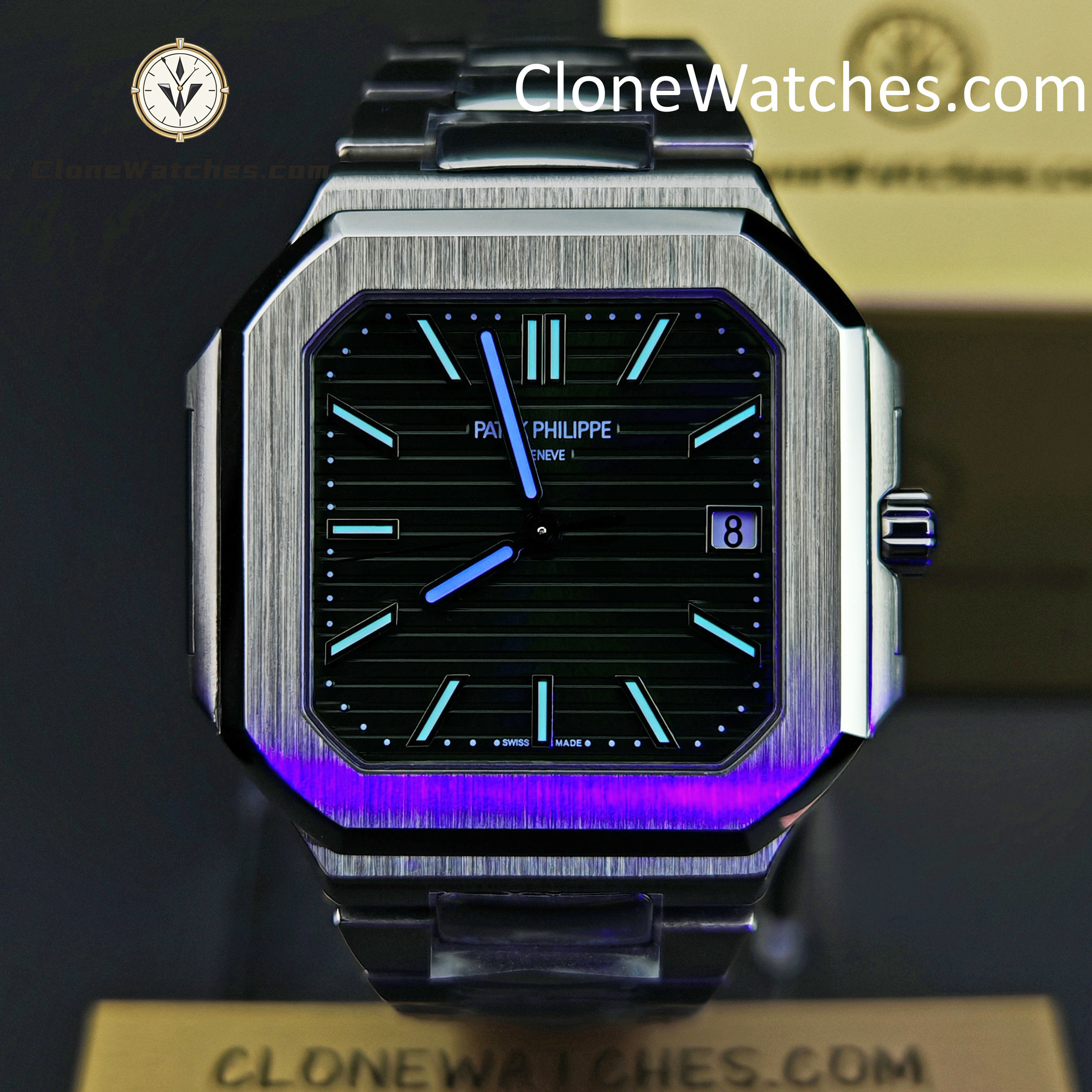Patek Philippe Super Clone Watches 1:1 Cubitus 5821/1A-001 Green Dial