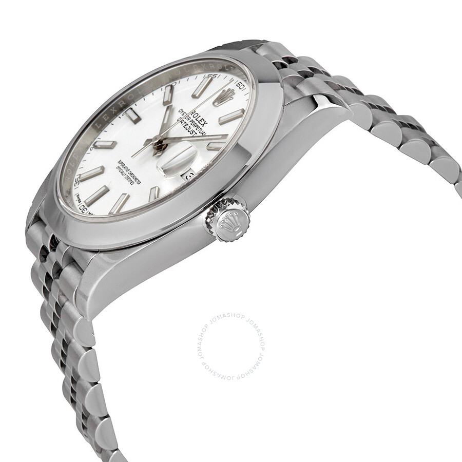 Rolex Datejust 41 White Dial Stainless Steel Jubilee Men s Watch 126300WSJ（Lifetime free warranty+90-days replacement service & Refund!.）