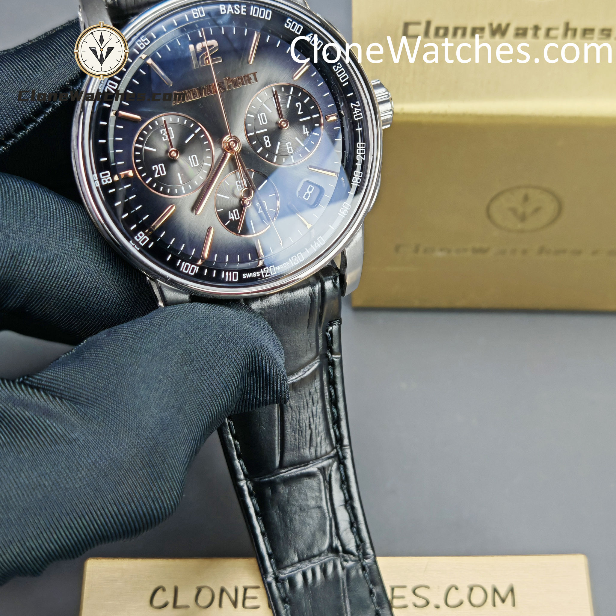 Audemars Piguet Super Clone Watches 1:1 Code 11.59 Smoky Gey Dial 26393CR 41mm