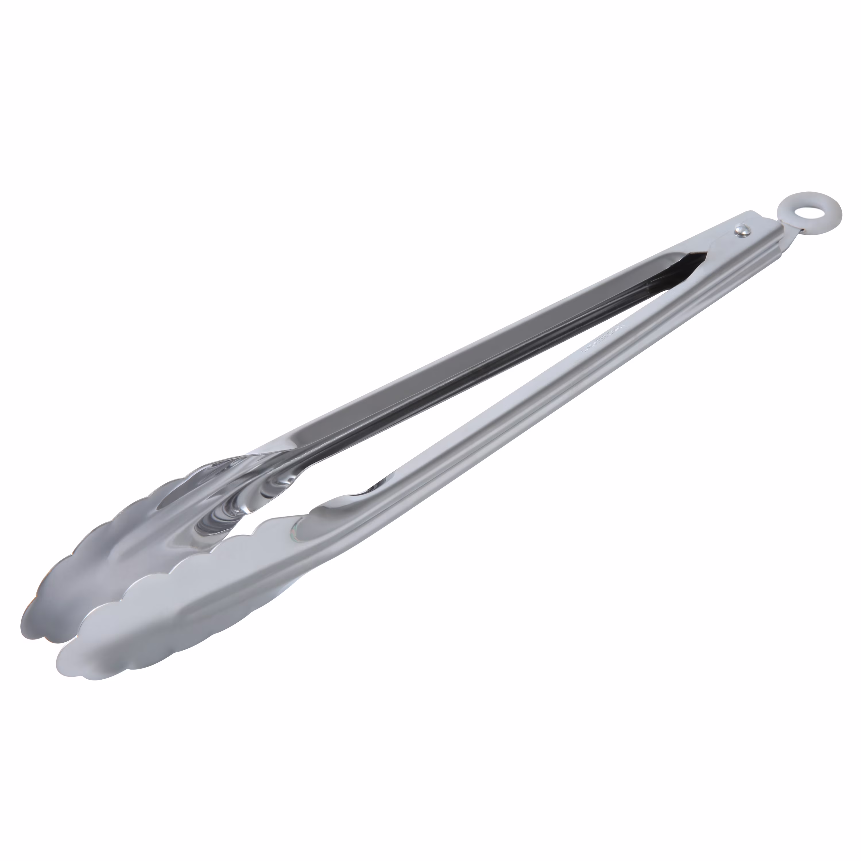 Mainstays 12 Inch Stainless Steel Locking Cooking Tongs with Lock Function - Silver